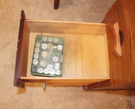 Necchi Cabinet Sewing Machine and Chair