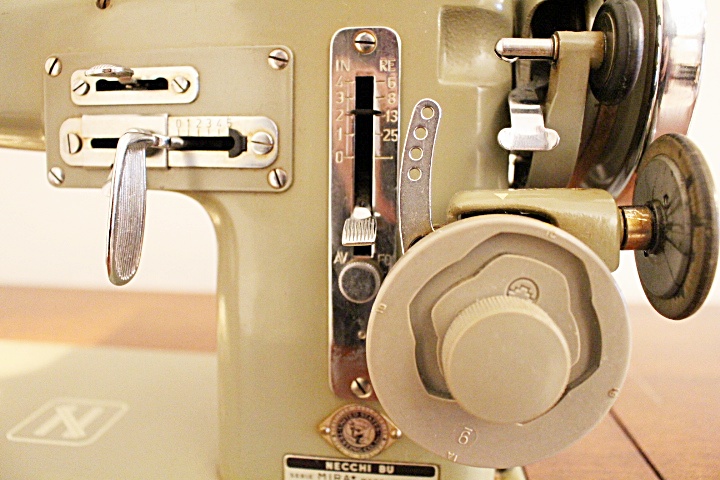 Necchi Cabinet Sewing Machine and Chair