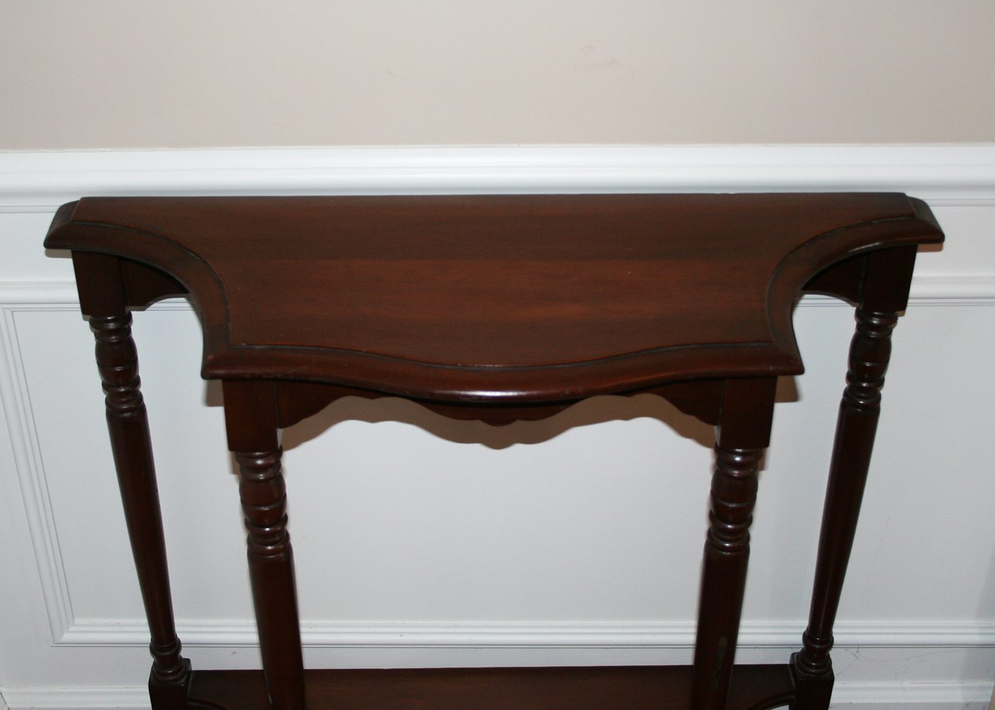 Flat Back Foyer Accent Table 