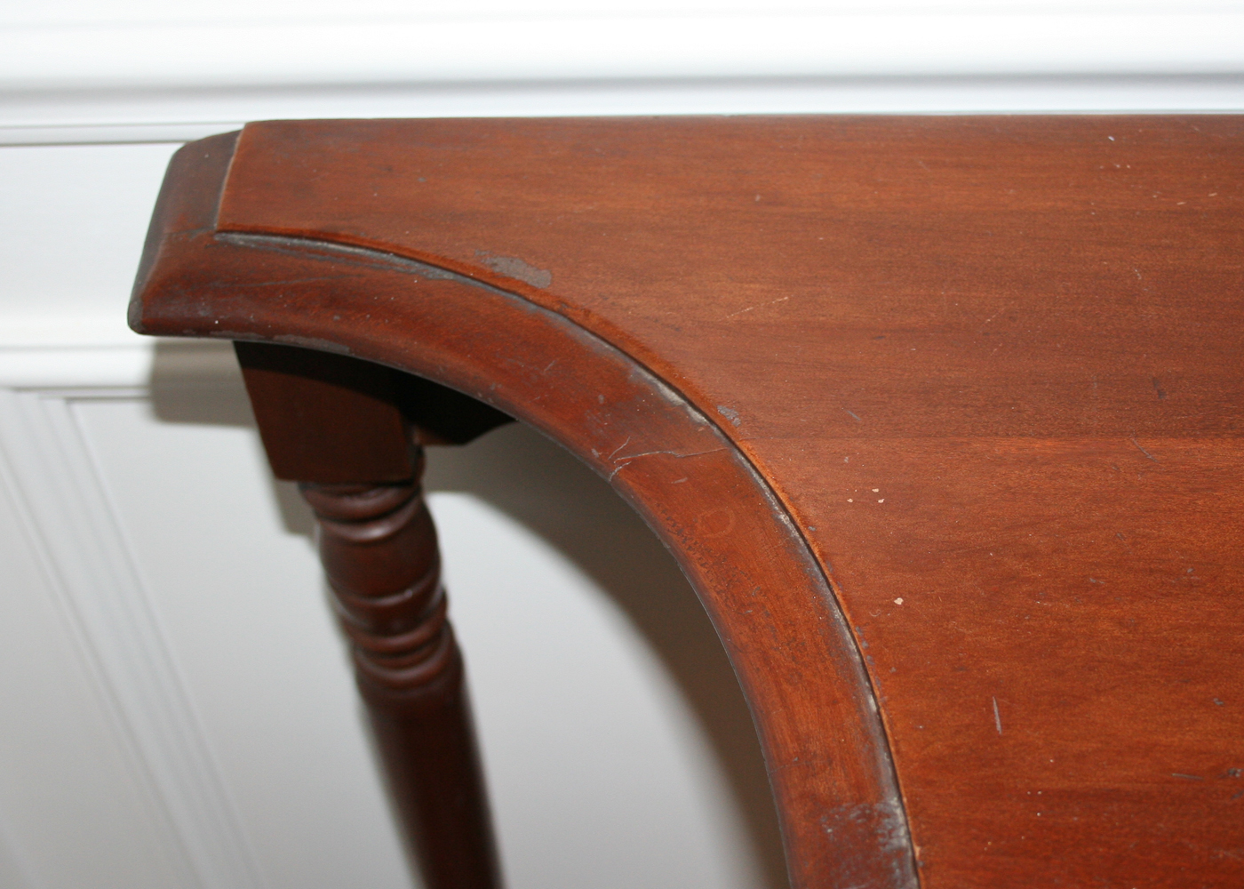 Flat Back Foyer Accent Table 