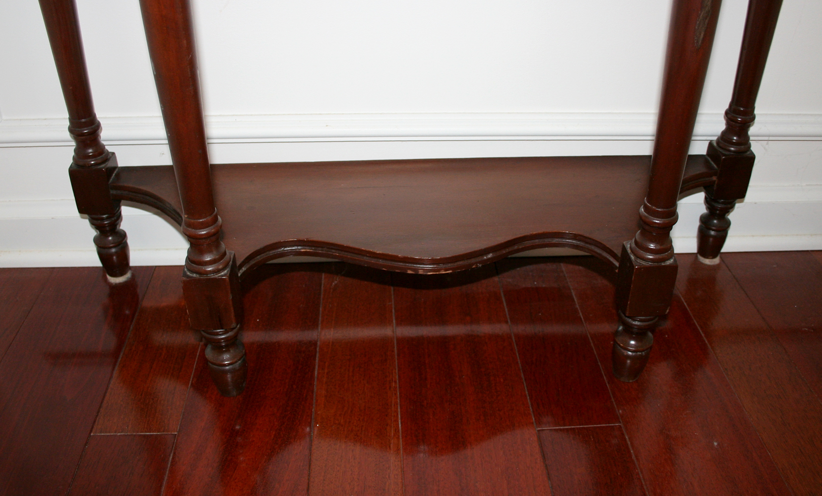 Flat Back Foyer Accent Table 