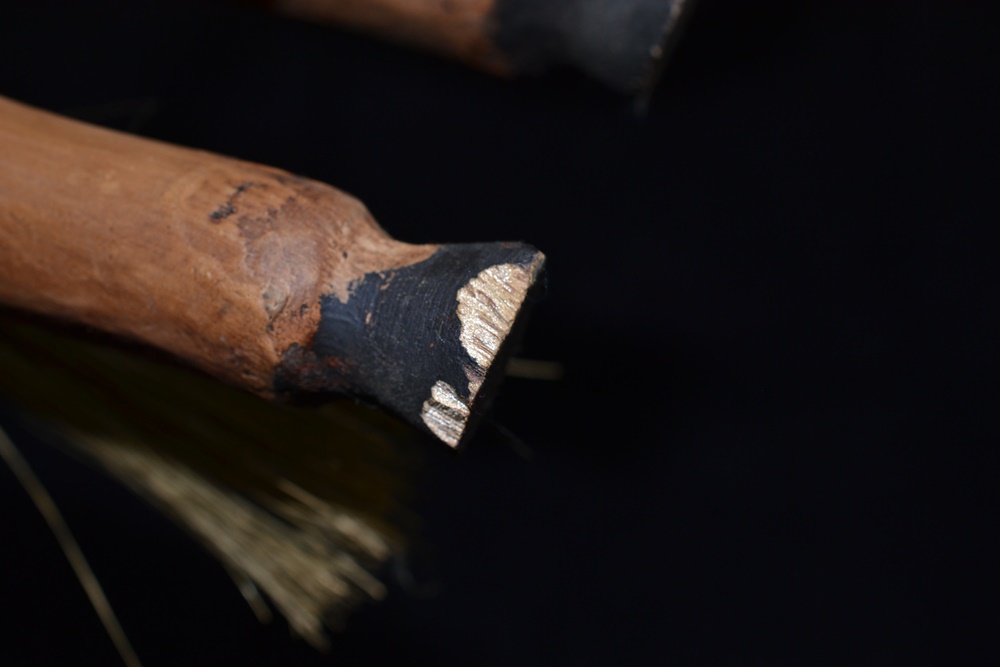 Reproduction Folk Art Miniature Wooden Horse Bicycle