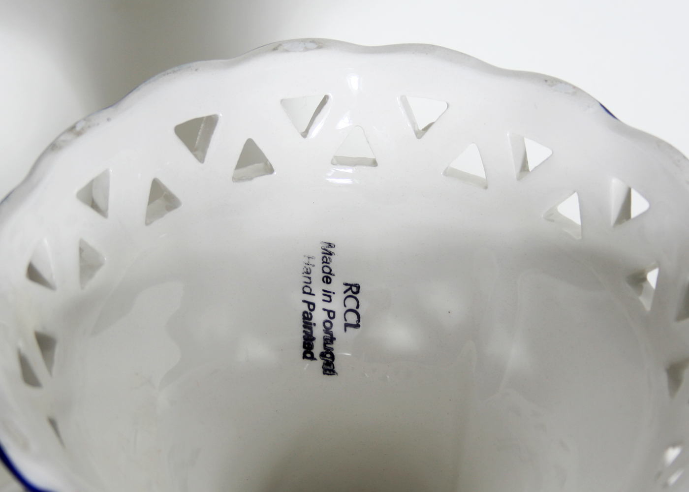 Hand-Painted Ceramic Portuguese Fruit Bowl