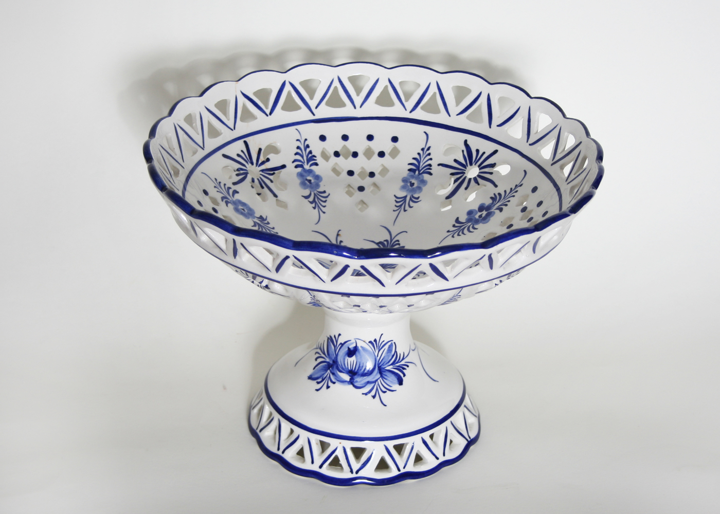 Hand-Painted Ceramic Portuguese Fruit Bowl