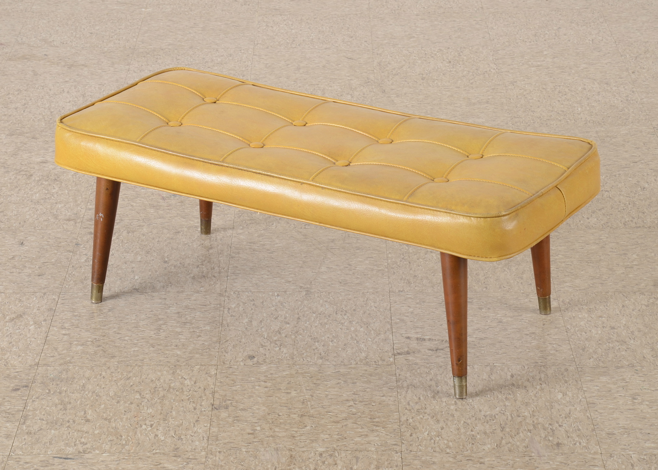 Mid Century Modern Upholstered Stool