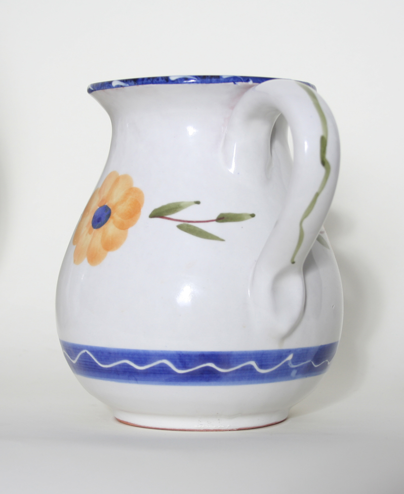 Floral Bowl and Pitcher