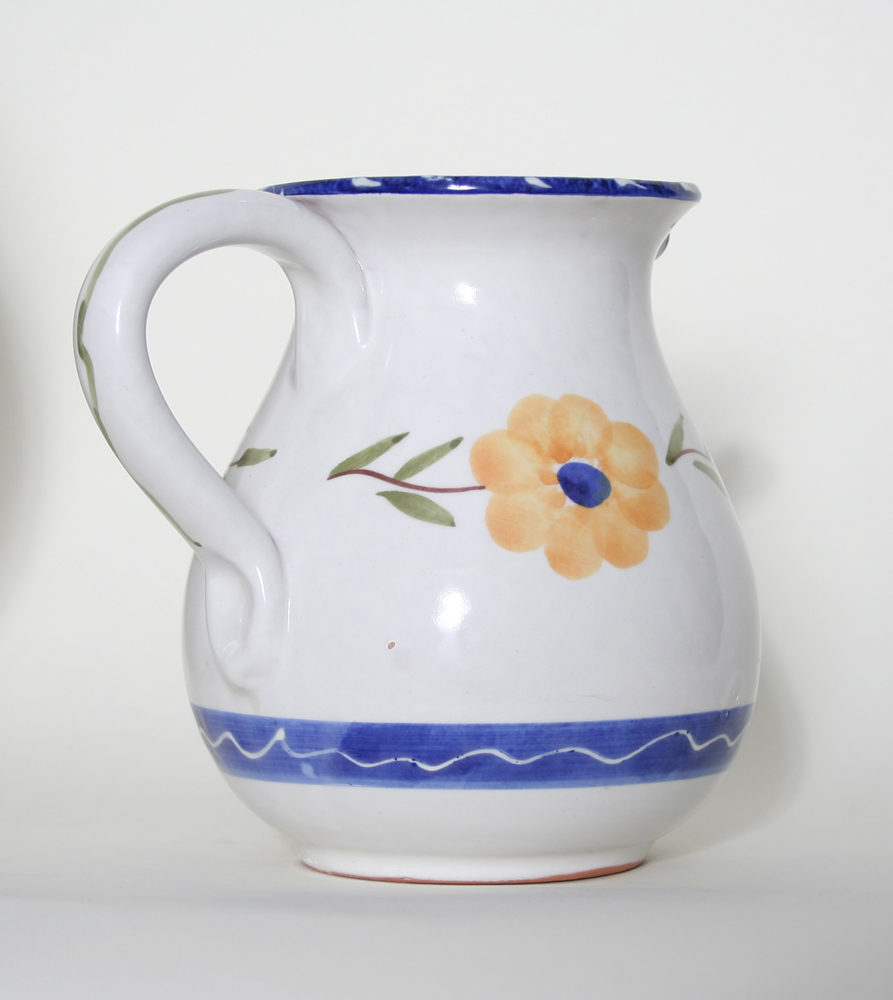 Floral Bowl and Pitcher
