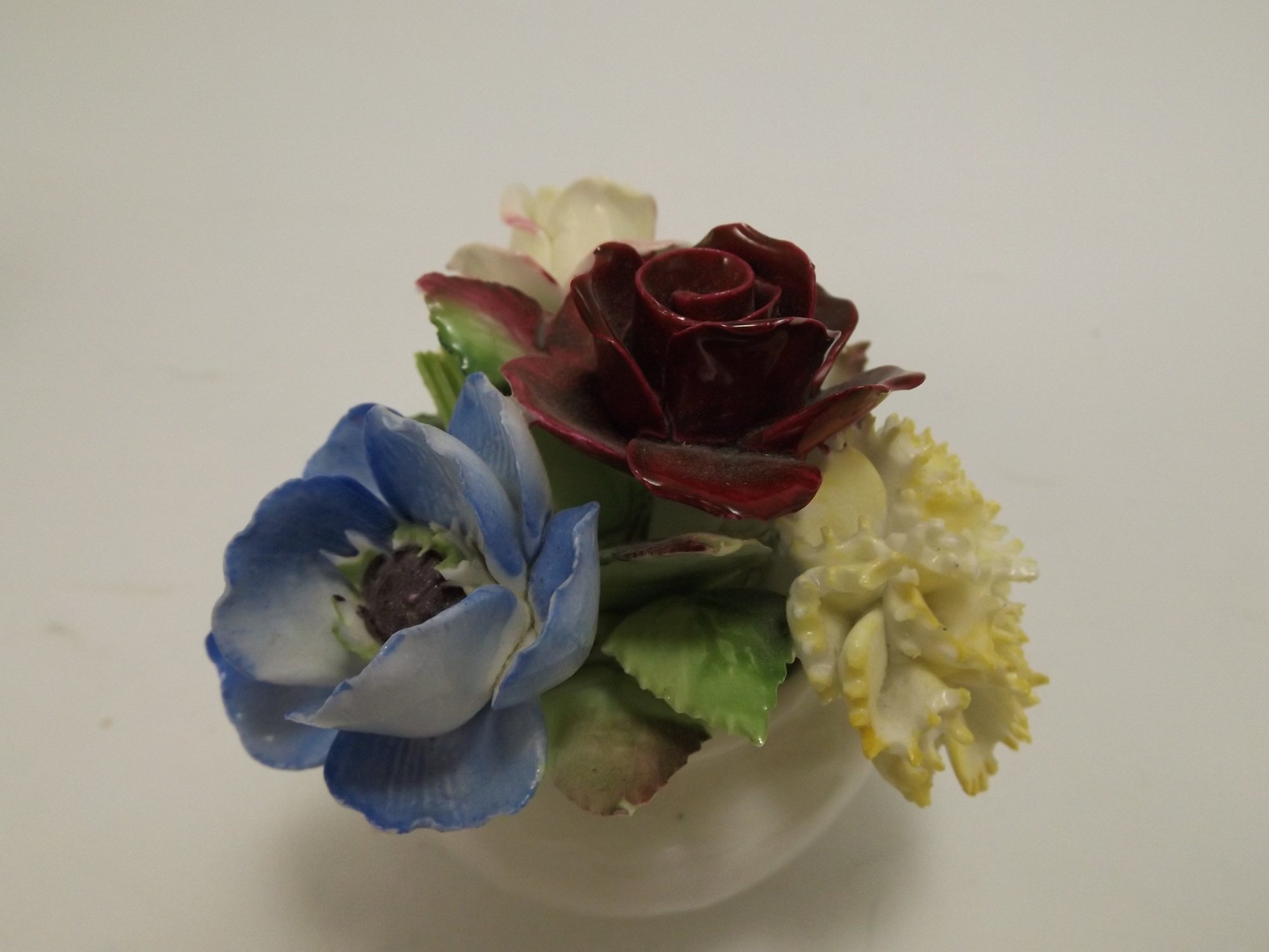 English and Italian Bone China and Porcelain Flowers