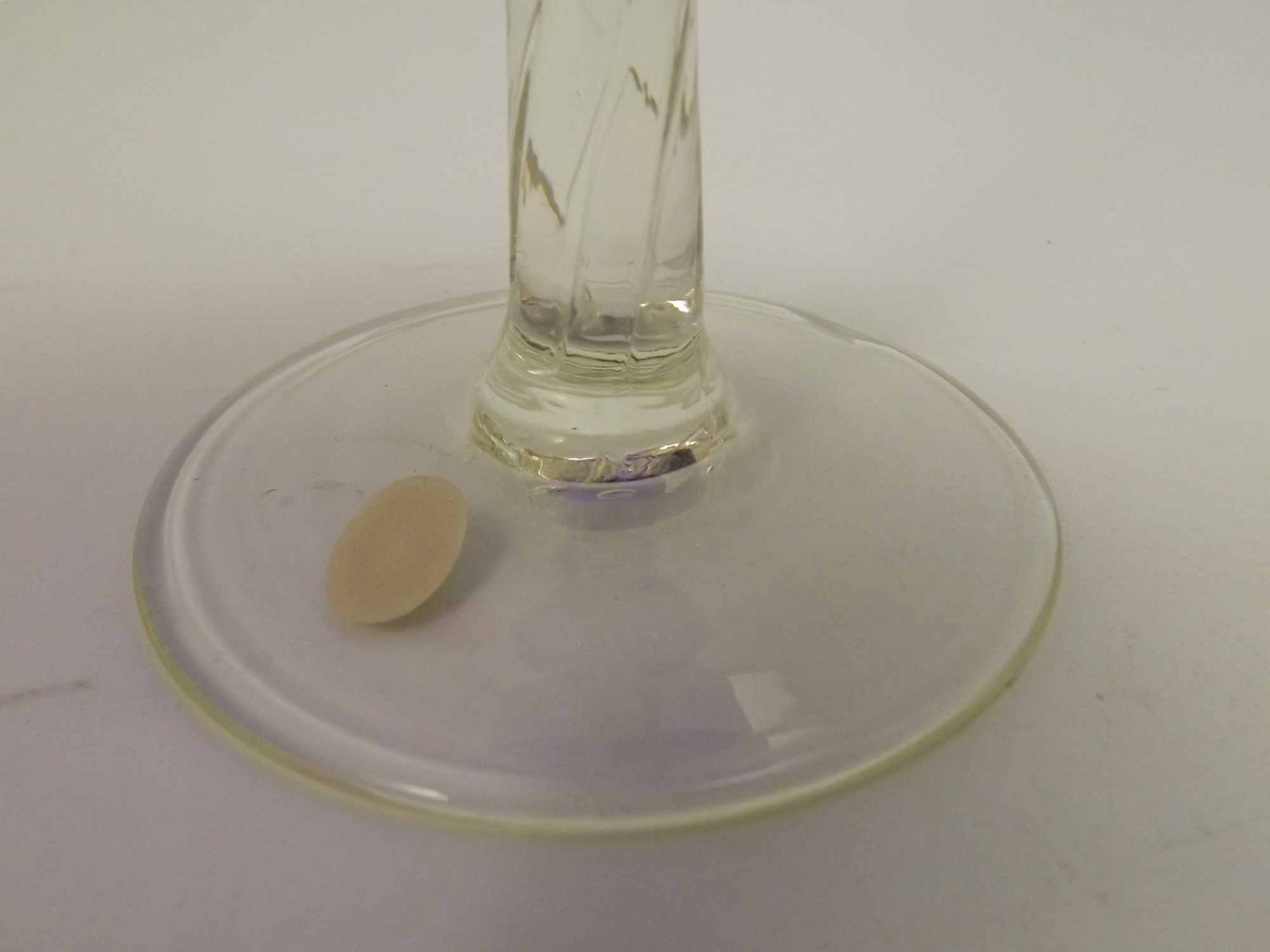 Japanese Enesco Cobalt Blue Glass Goblet