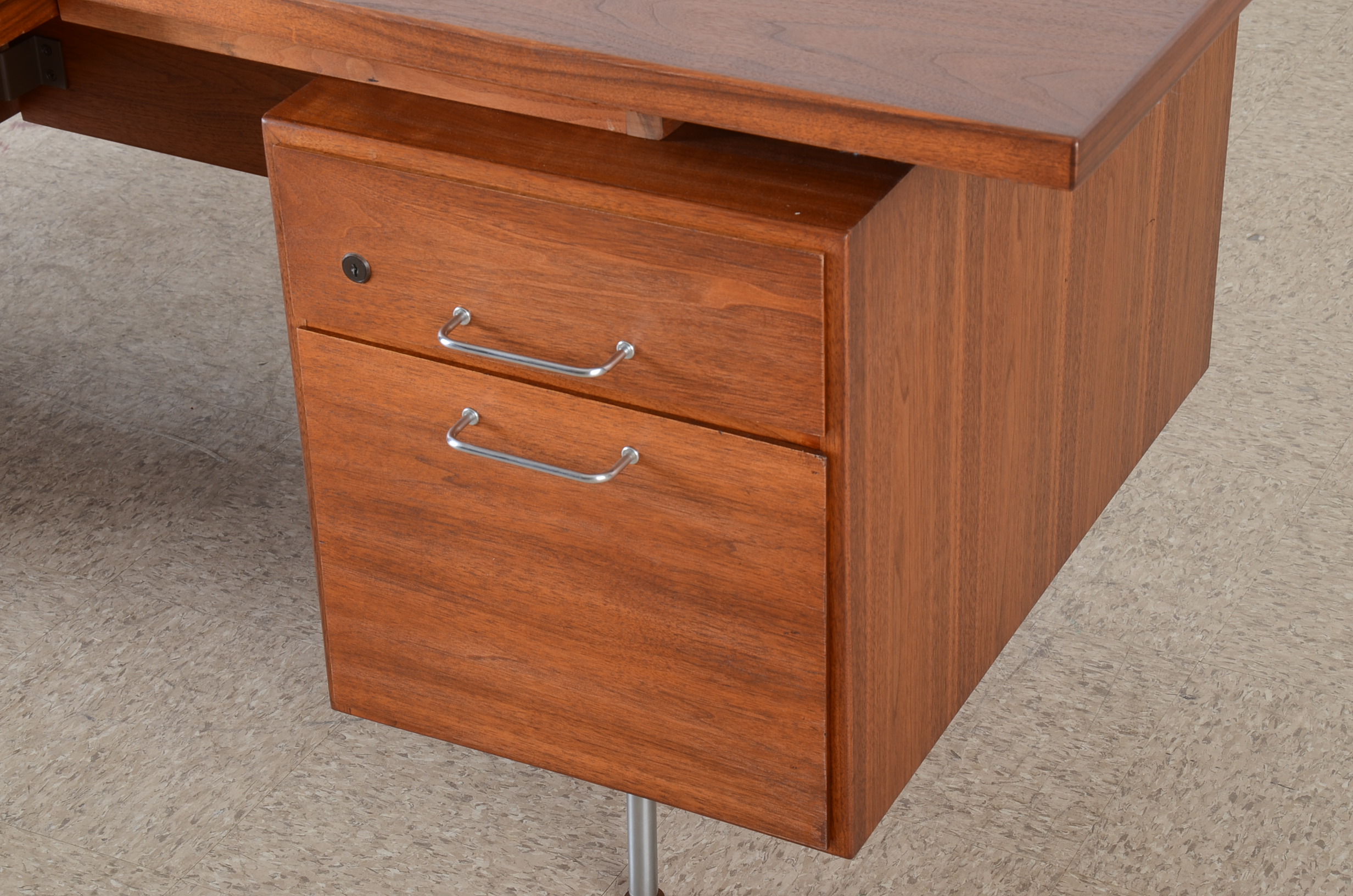 Jens Risom Walnut Executive Desk