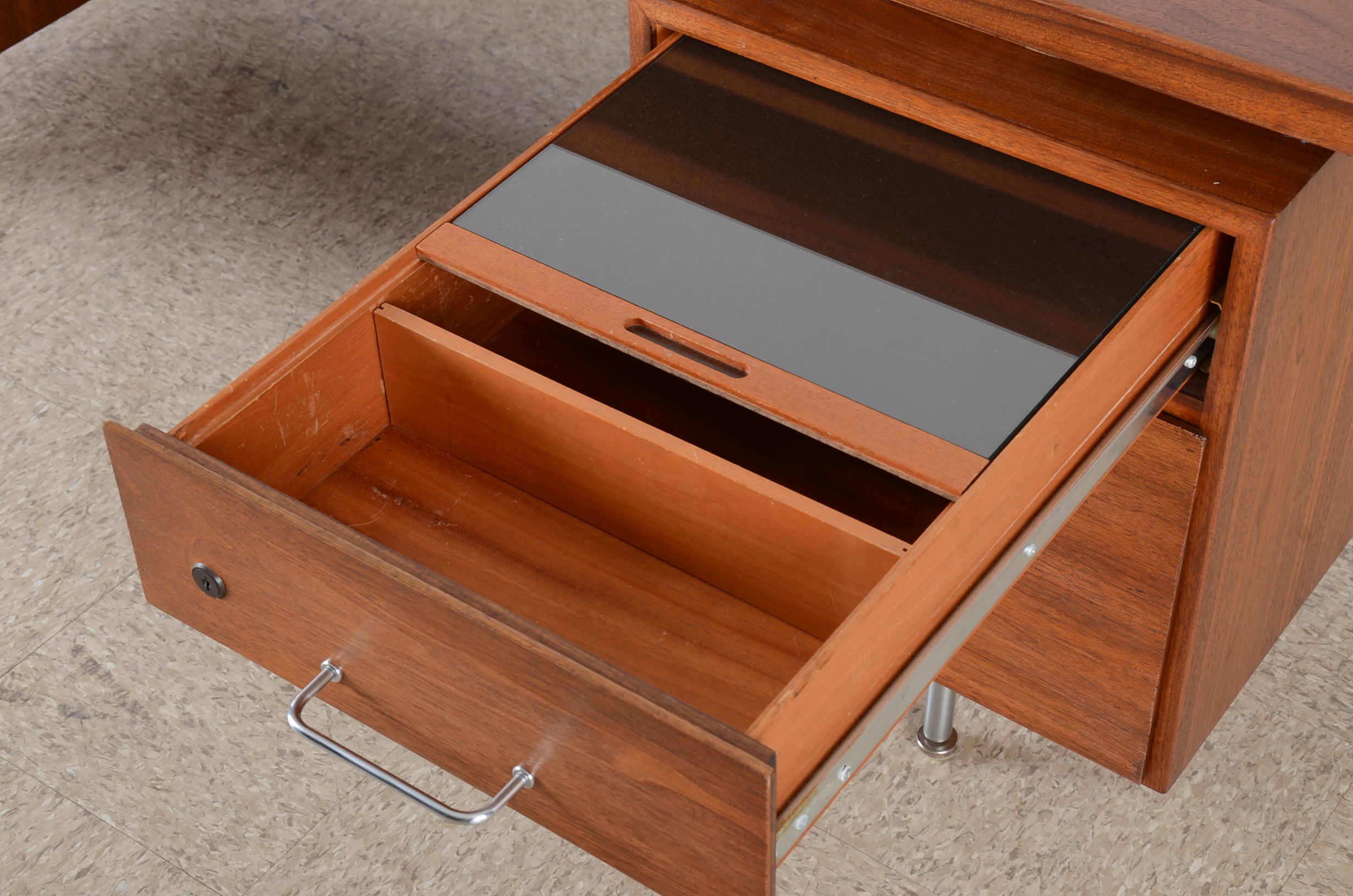 Jens Risom Walnut Executive Desk