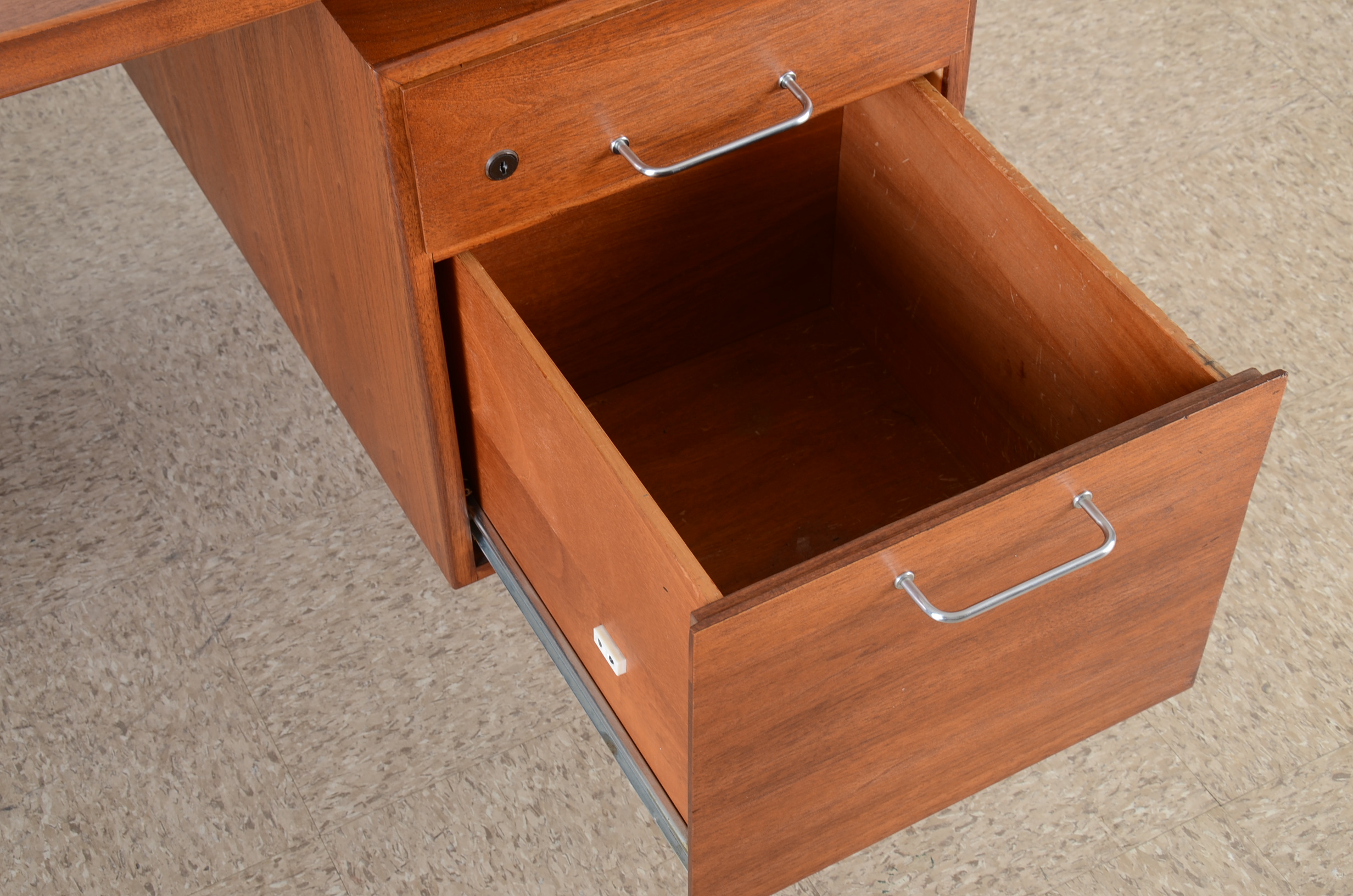 Jens Risom Walnut Executive Desk