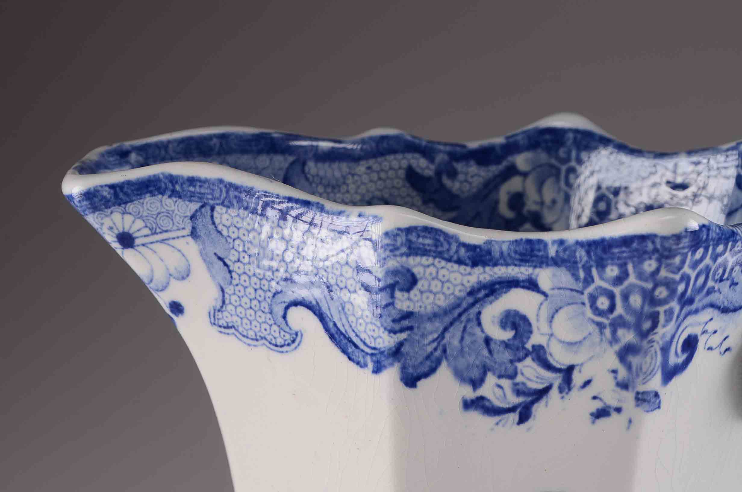 Mason's Ironstone China Blue Willow Style Pitcher