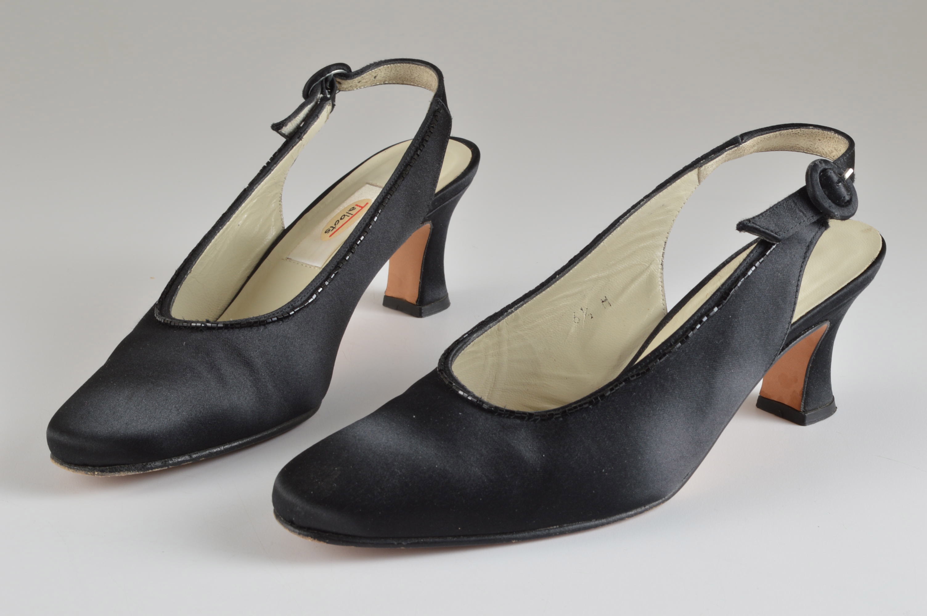 Two Pair of Black Shoes Including Talbots Sling Backs