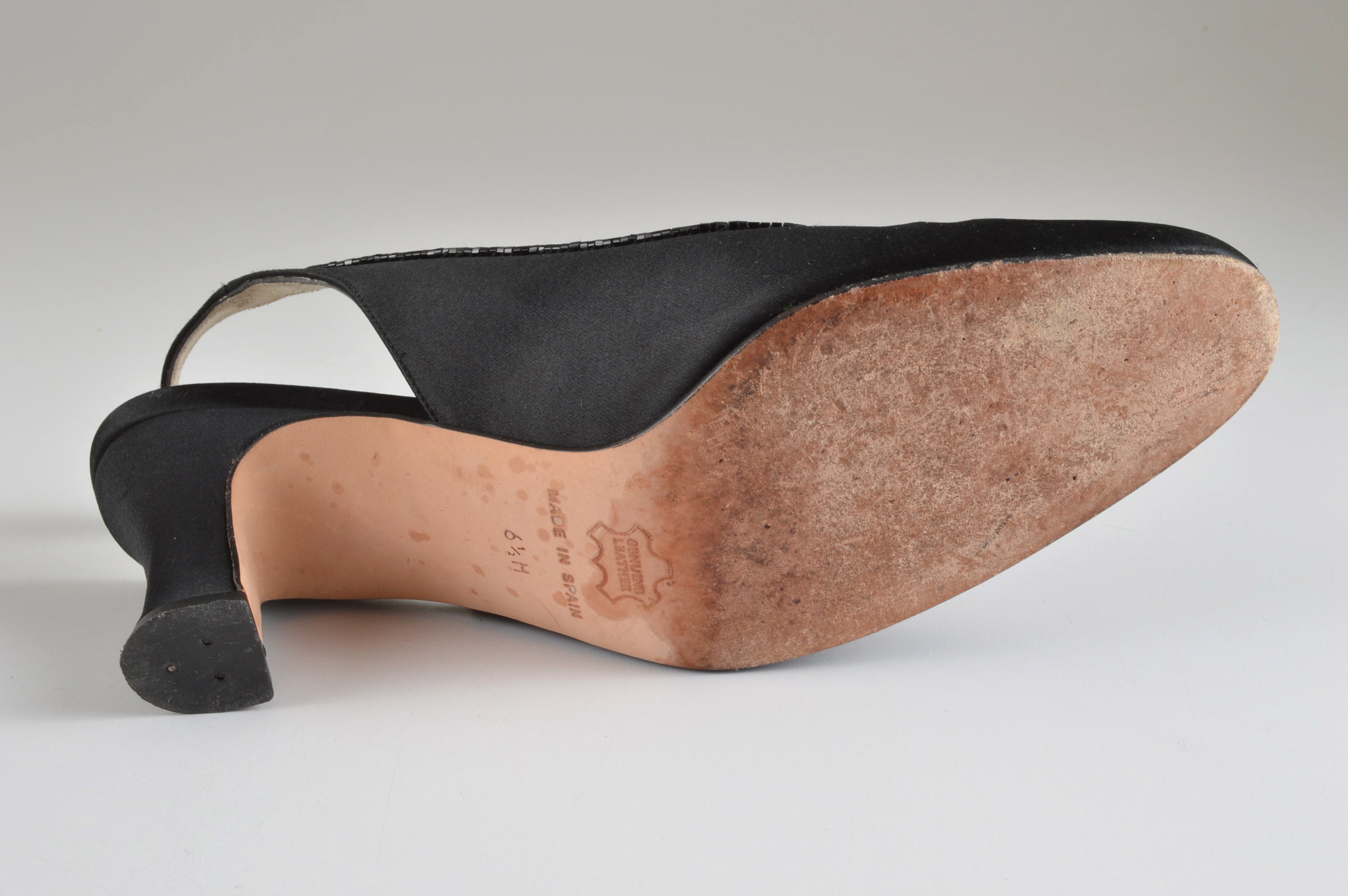 Two Pair of Black Shoes Including Talbots Sling Backs