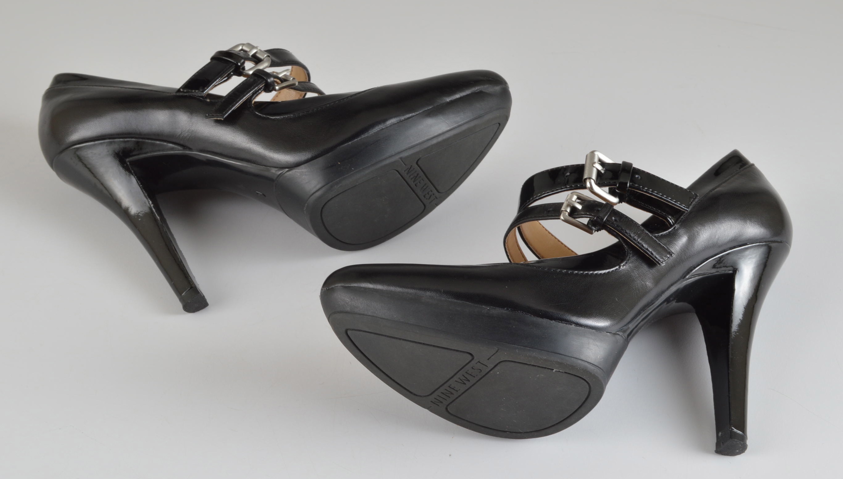 Two Pair of Black Shoes Including Talbots Sling Backs