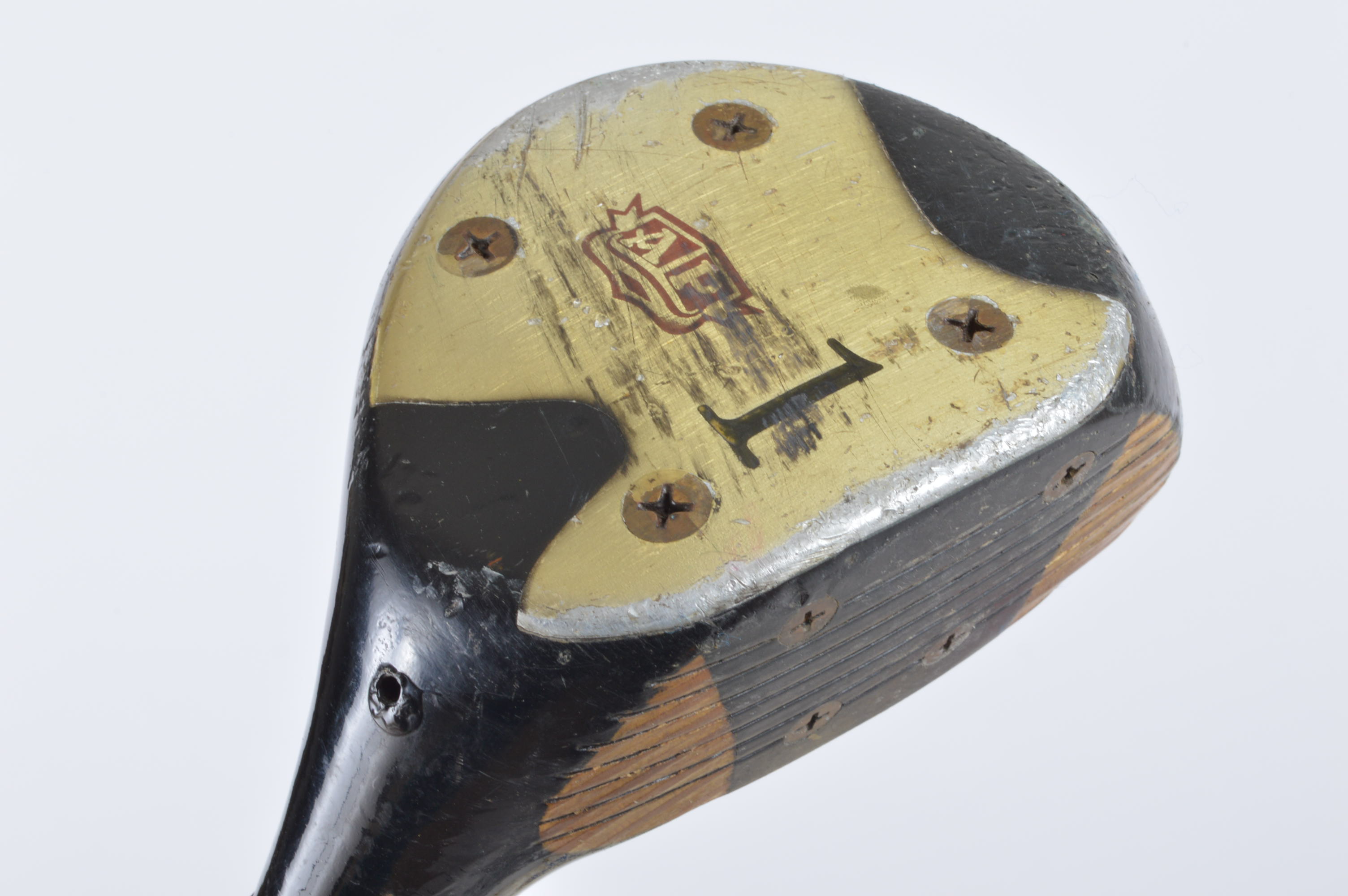 Vintage Leather Royal Golf Bag with Clubs