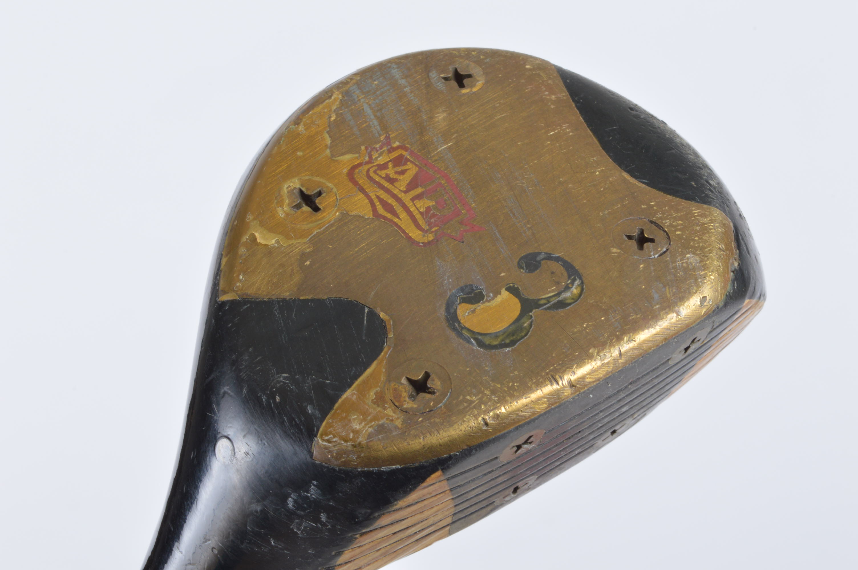 Vintage Leather Royal Golf Bag with Clubs