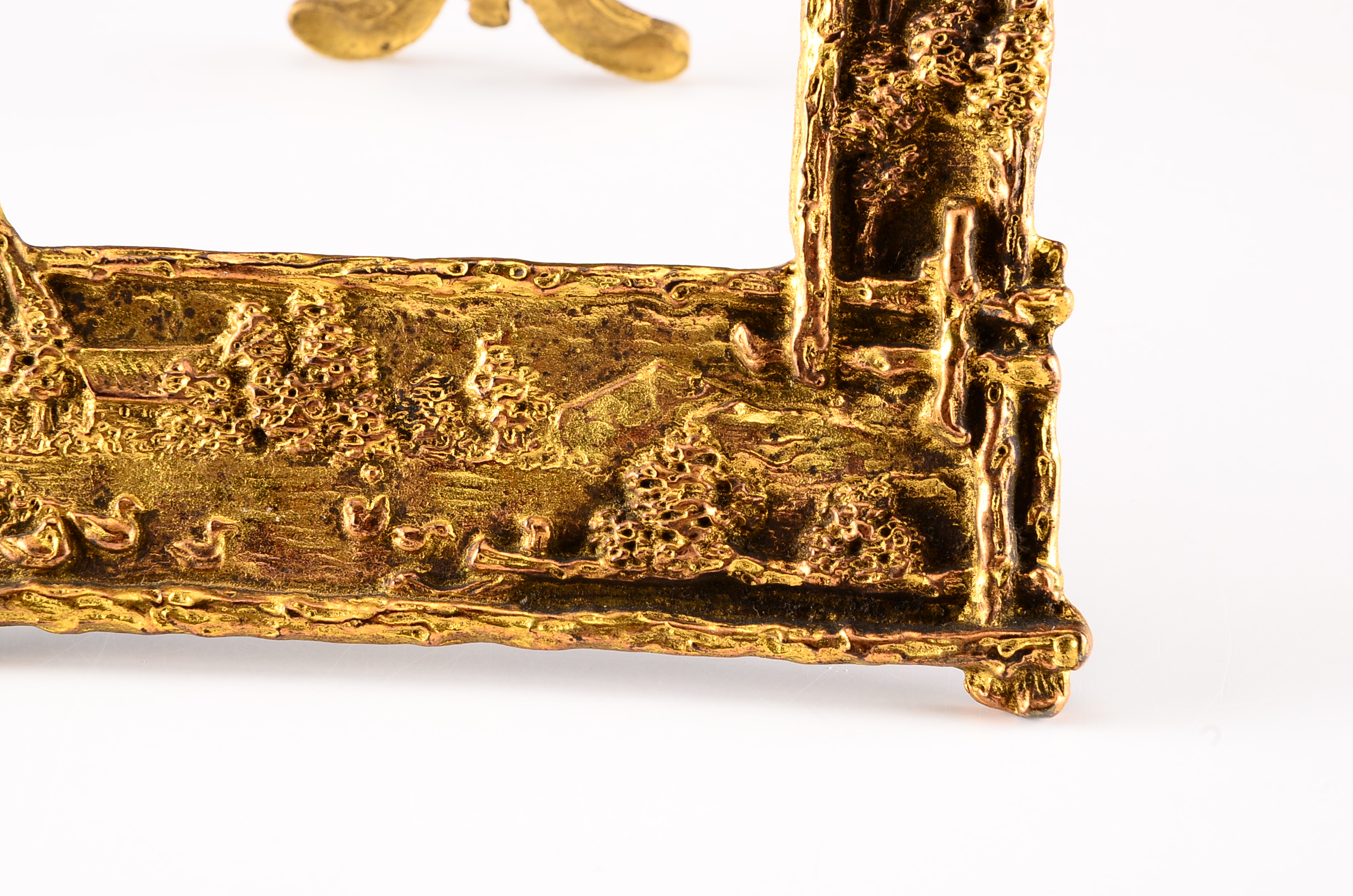 Victorian Cast Brass Photo Frame