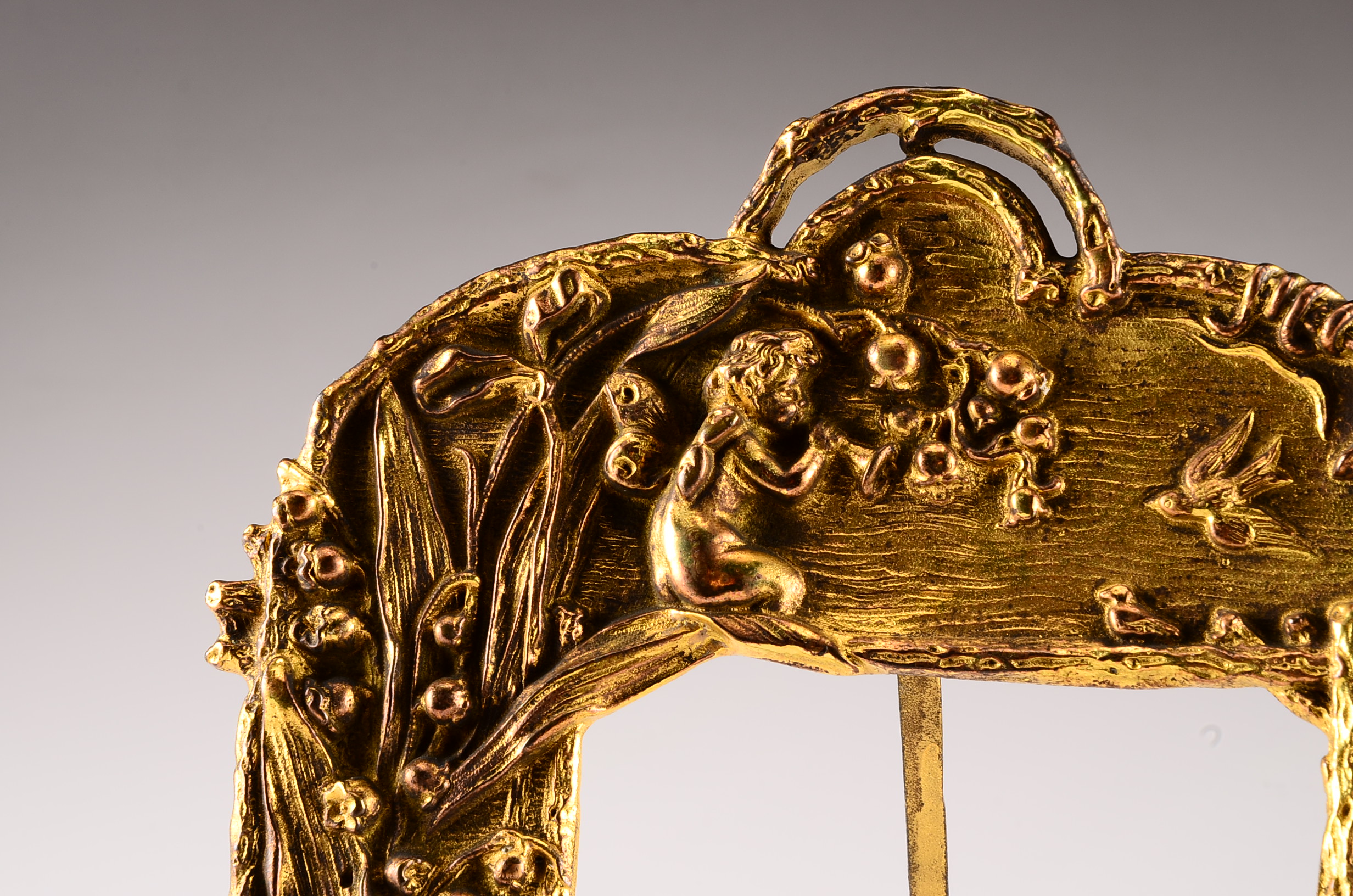 Victorian Cast Brass Photo Frame