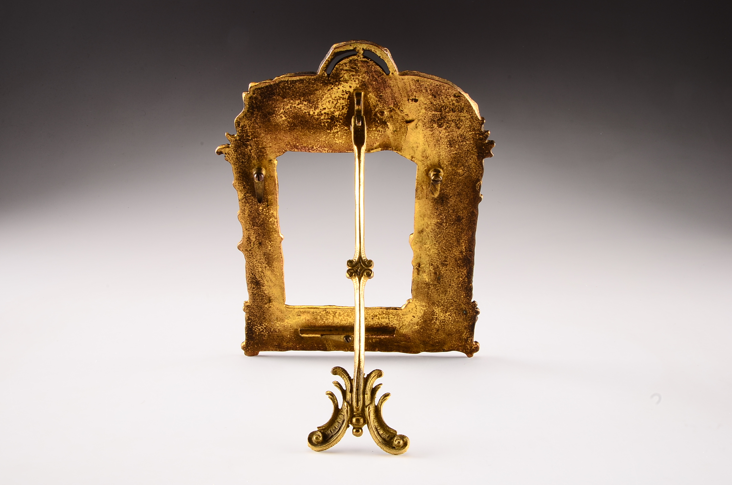 Victorian Cast Brass Photo Frame