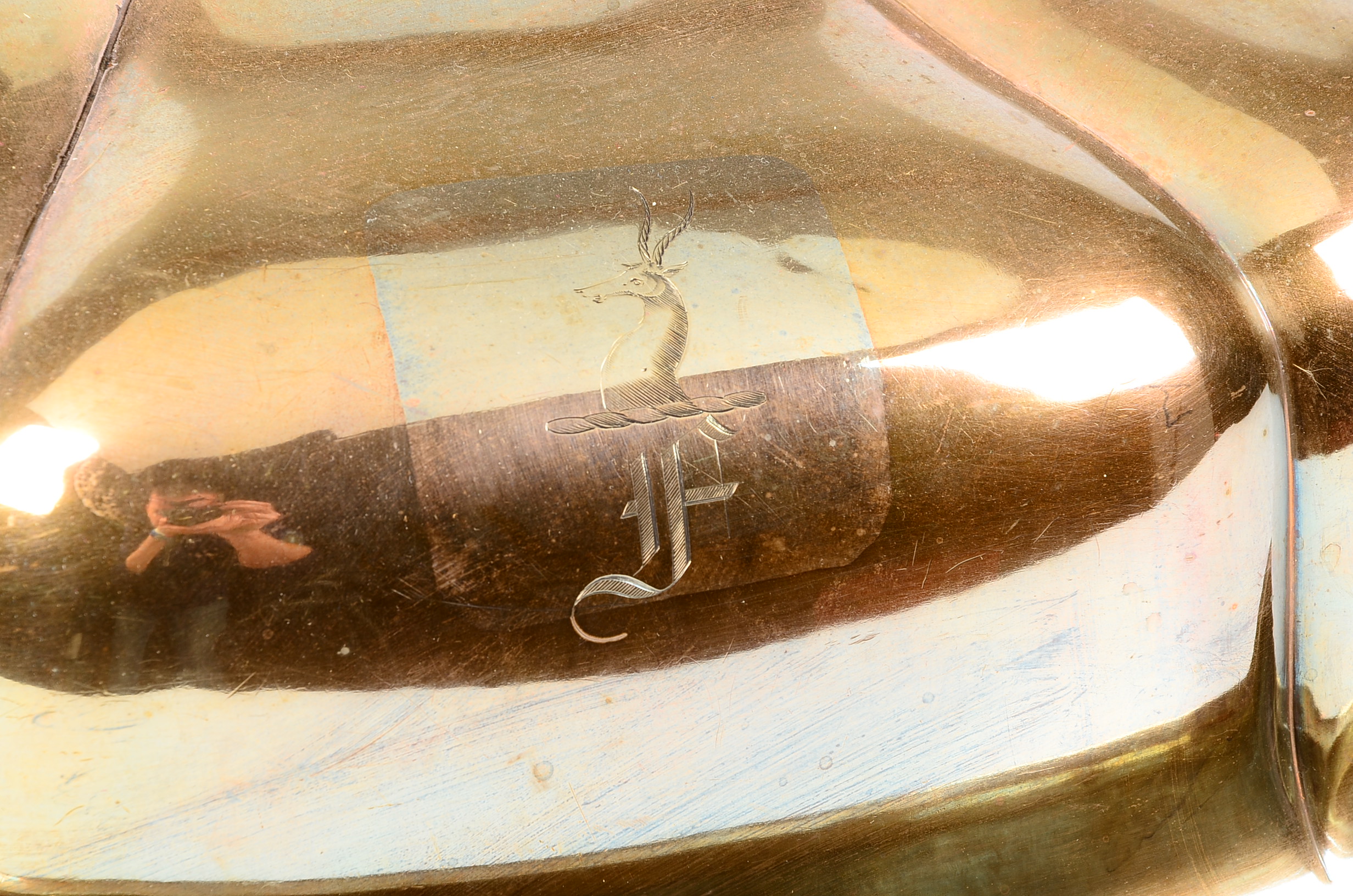 Unmatched Antique Silver Plate Meat Platter and Dome Cover