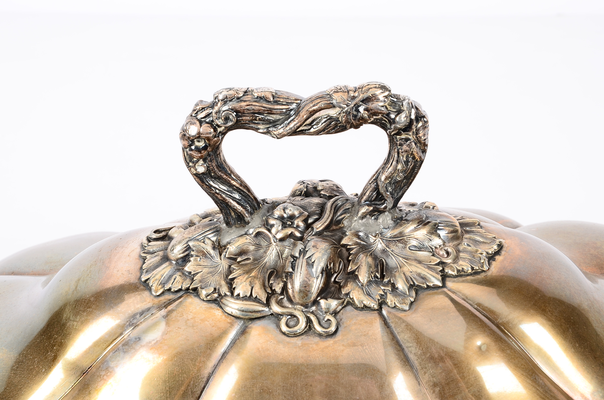 Unmatched Antique Silver Plate Meat Platter and Dome Cover