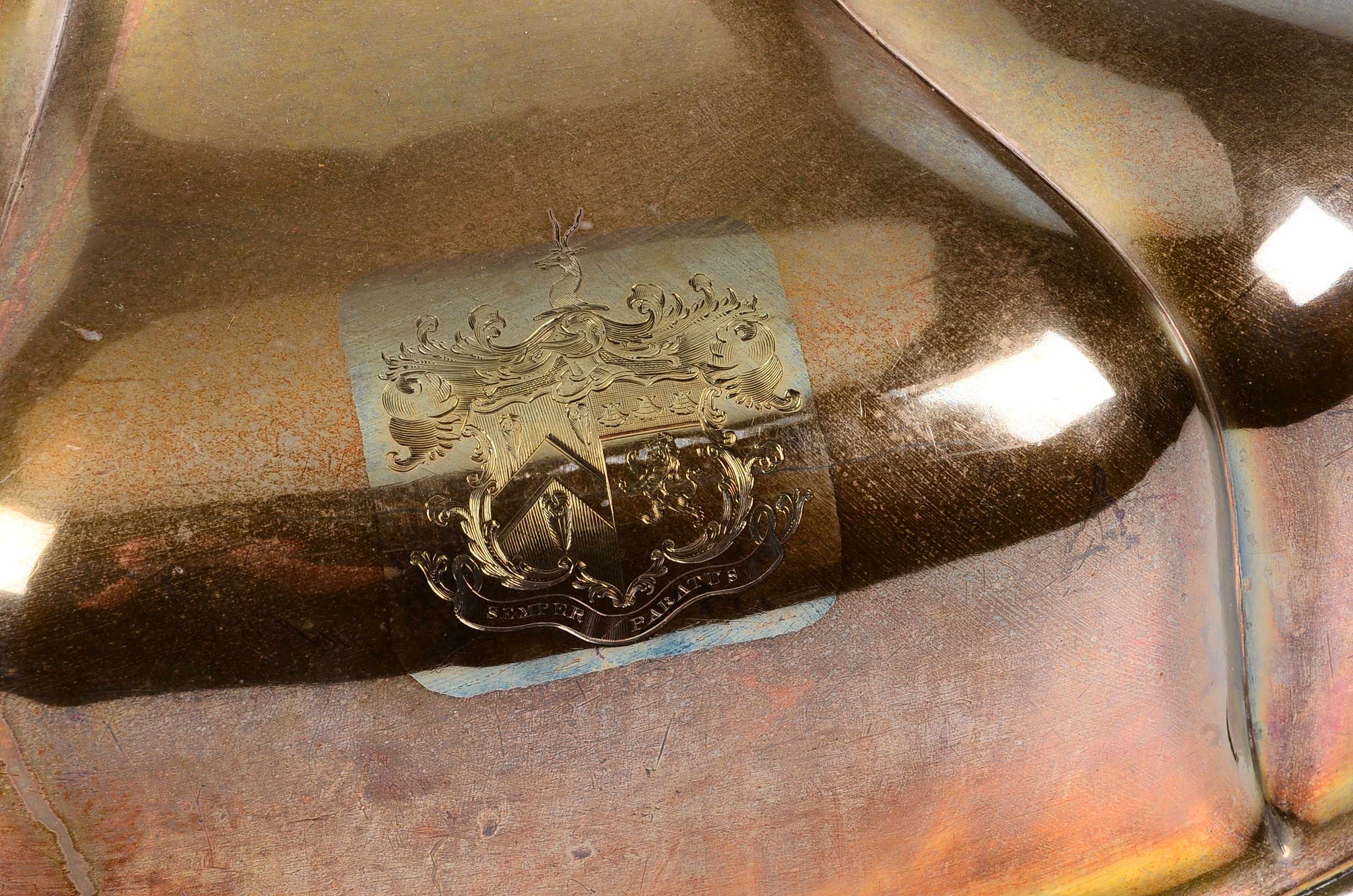 Unmatched Antique Silver Plate Meat Platter and Dome Cover