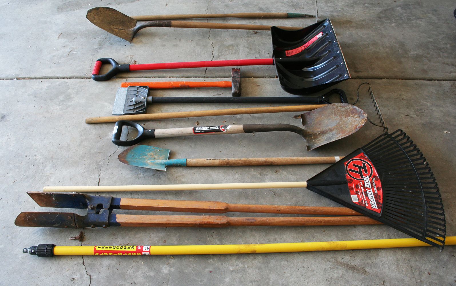 Eleven-Piece Collection of Gardening and Landscaping Tools