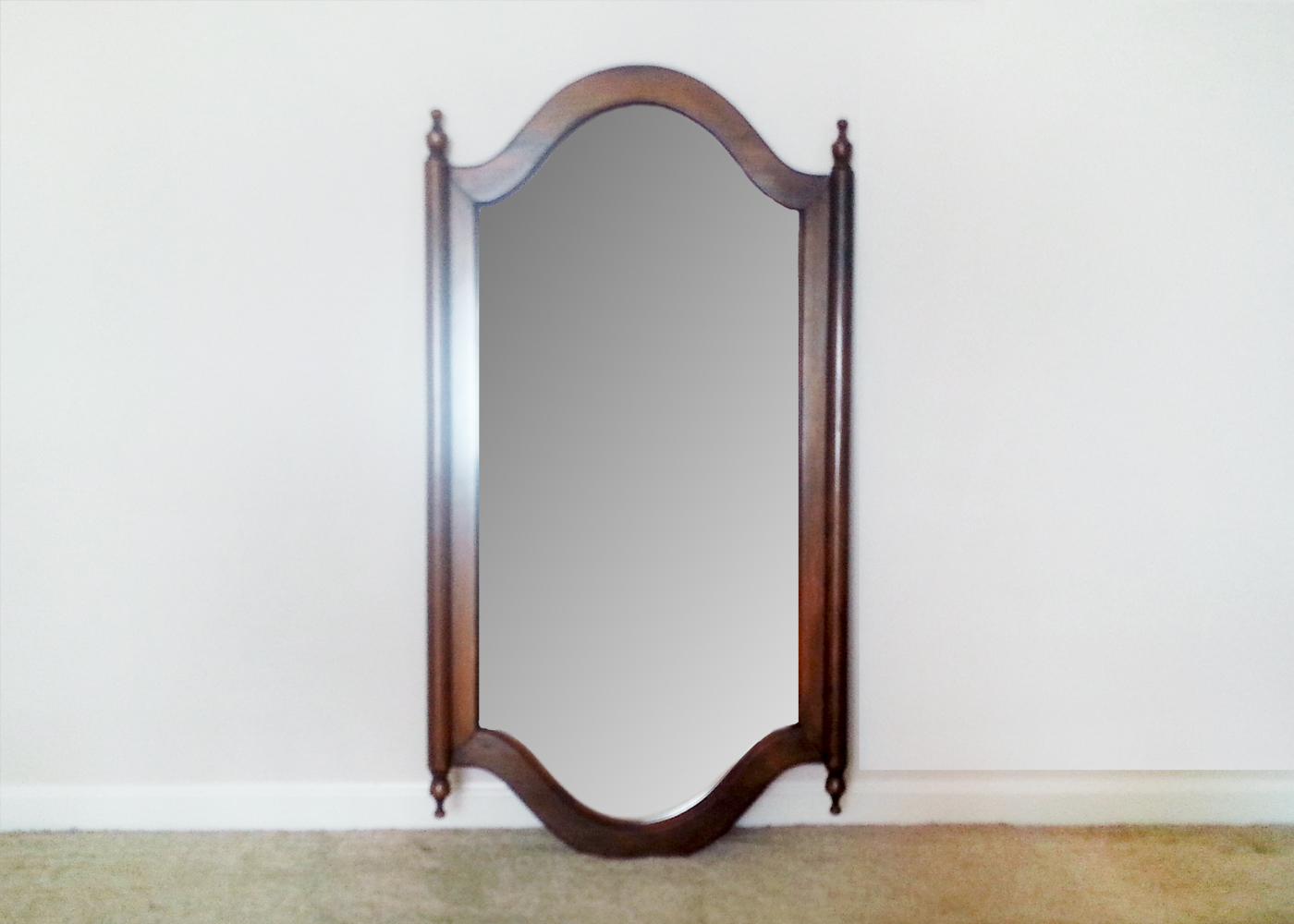 Wooden Hanging Wall Mirror