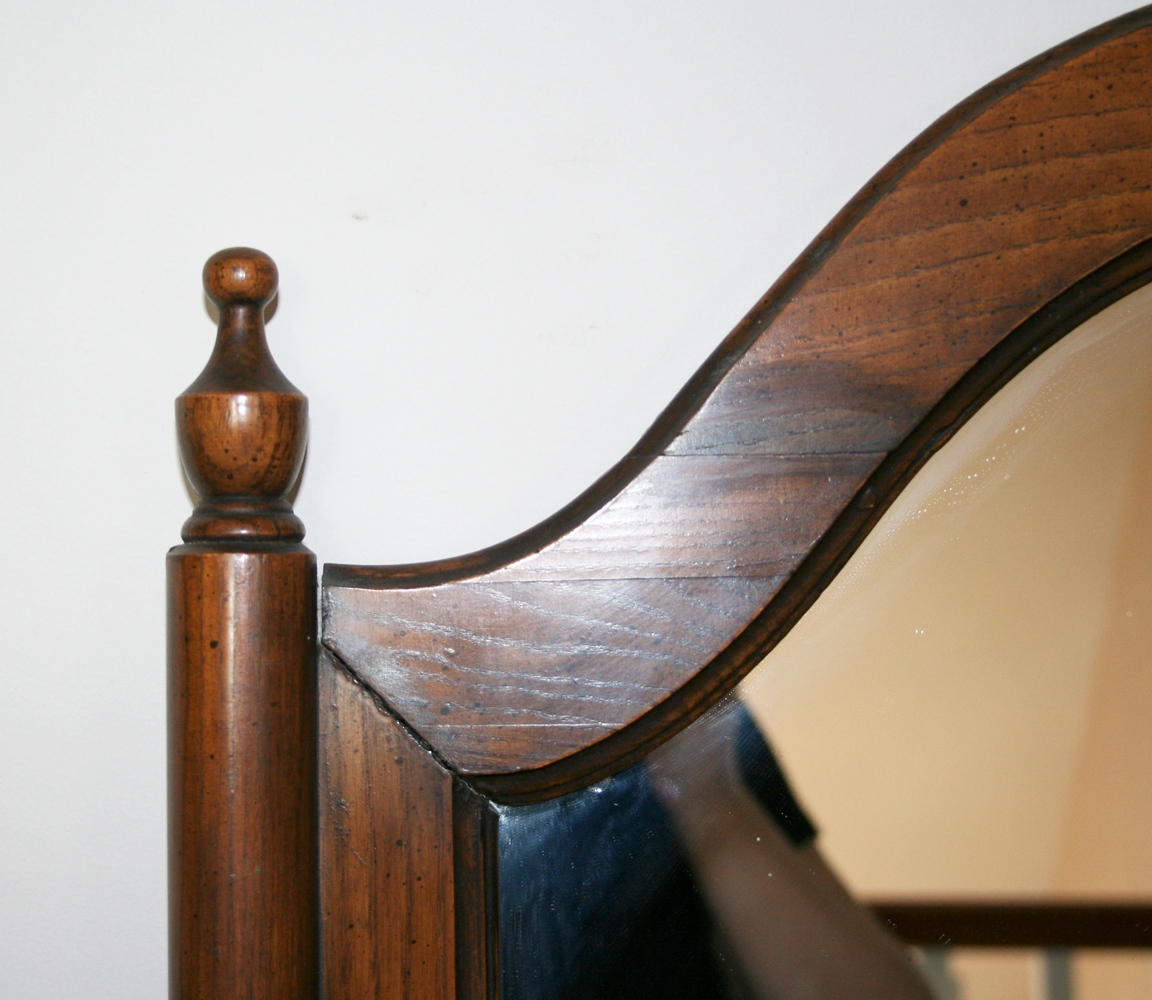 Wooden Hanging Wall Mirror