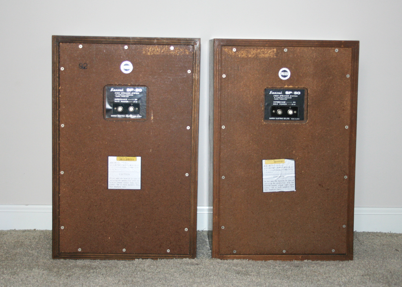 Pair of Vintage Sansui Speakers 