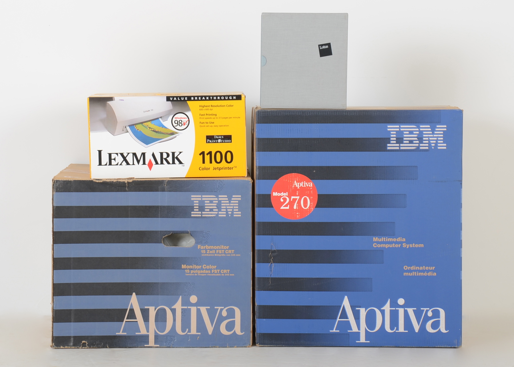 IBM Aptiva Multimedia Computer System, Monitor, Lemark Printer 