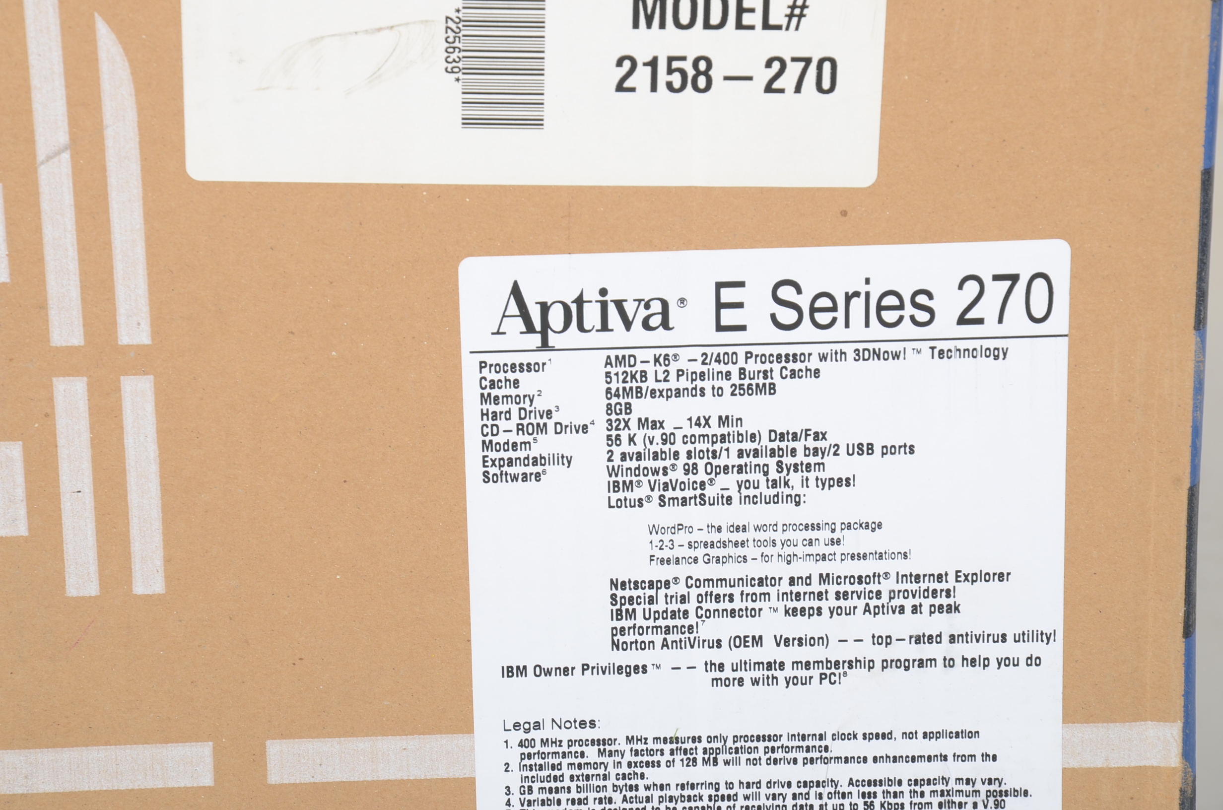 IBM Aptiva Multimedia Computer System, Monitor, Lemark Printer 