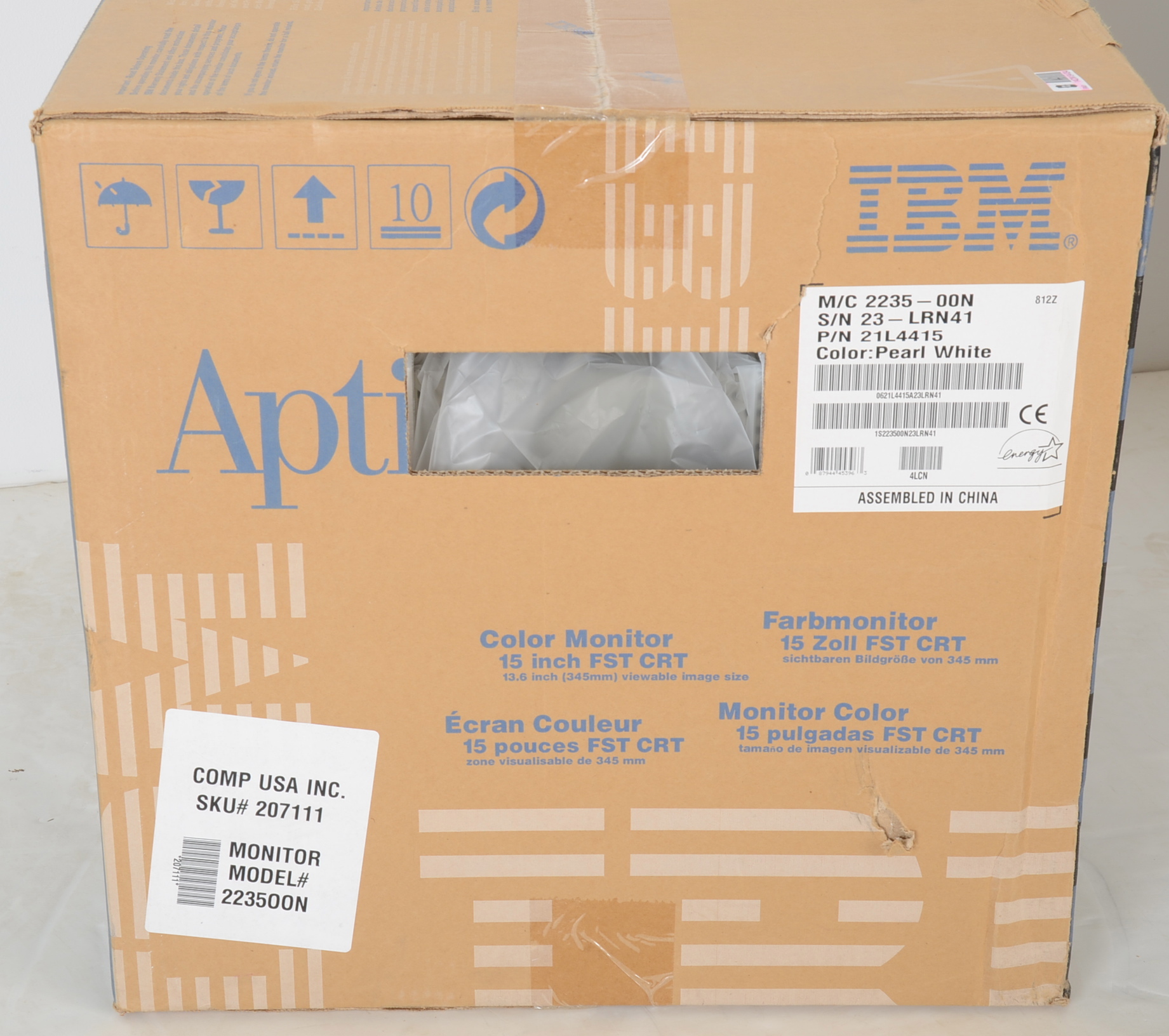 IBM Aptiva Multimedia Computer System, Monitor, Lemark Printer 