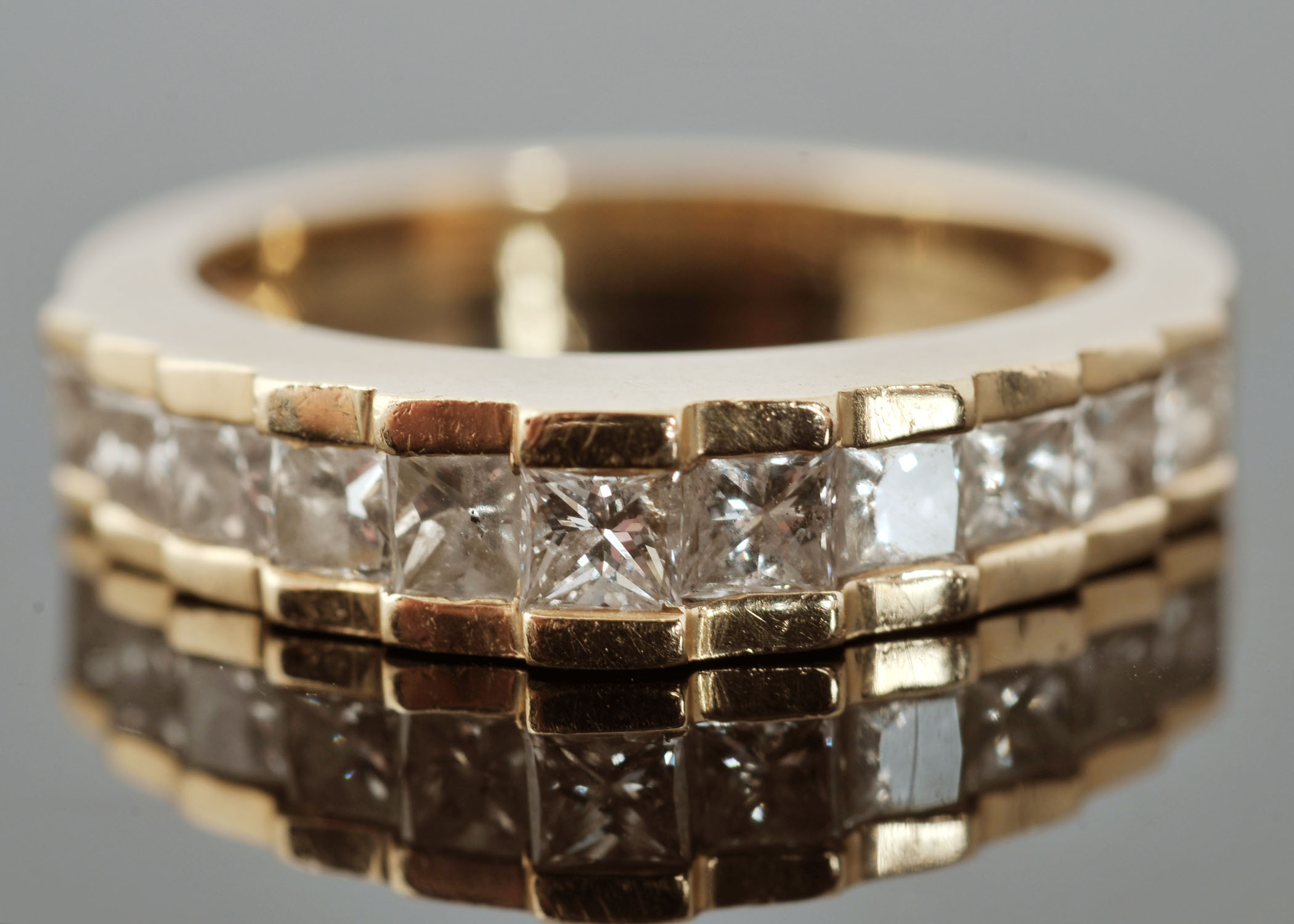 14 K Yellow Gold Diamond Ring