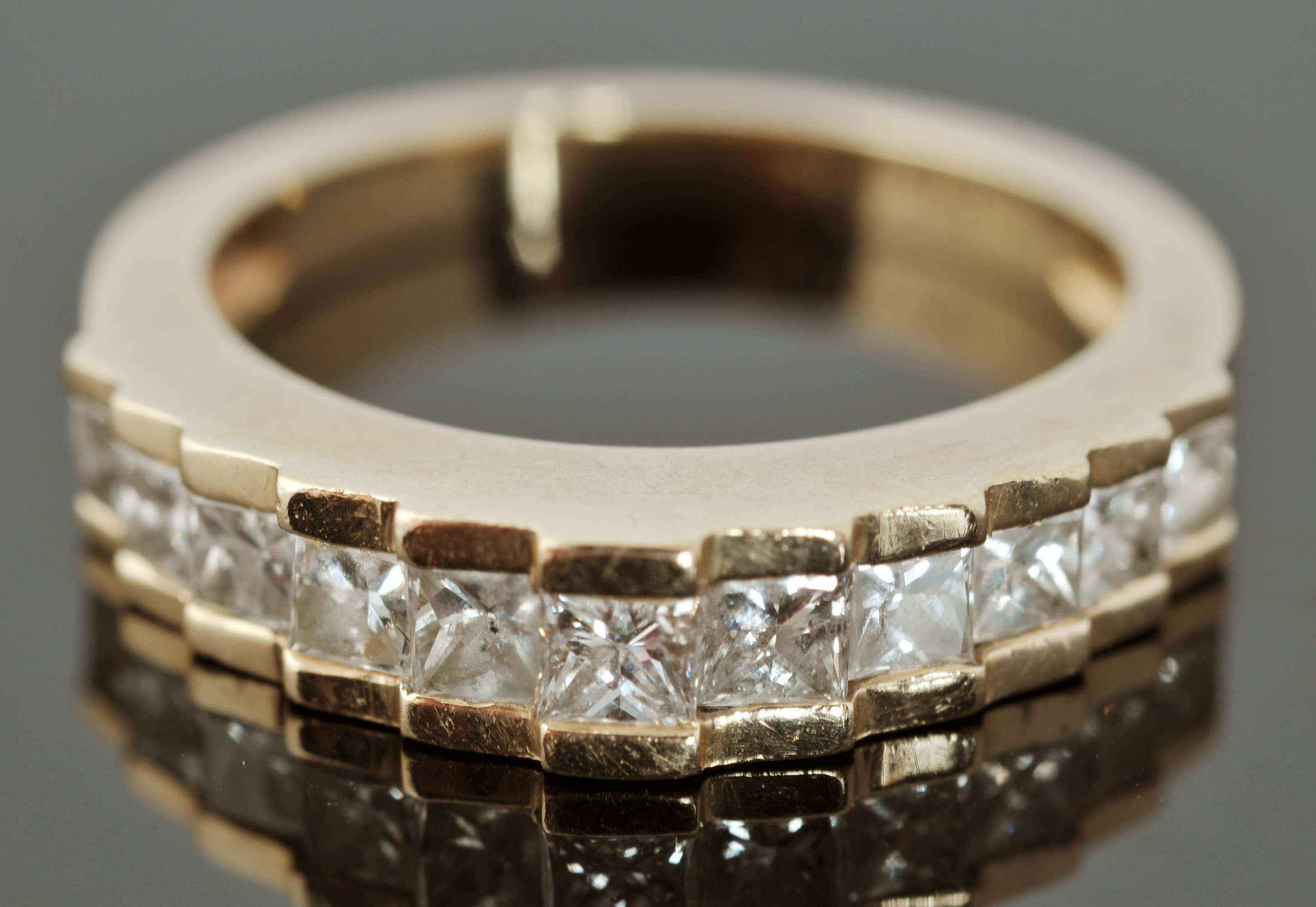 14 K Yellow Gold Diamond Ring