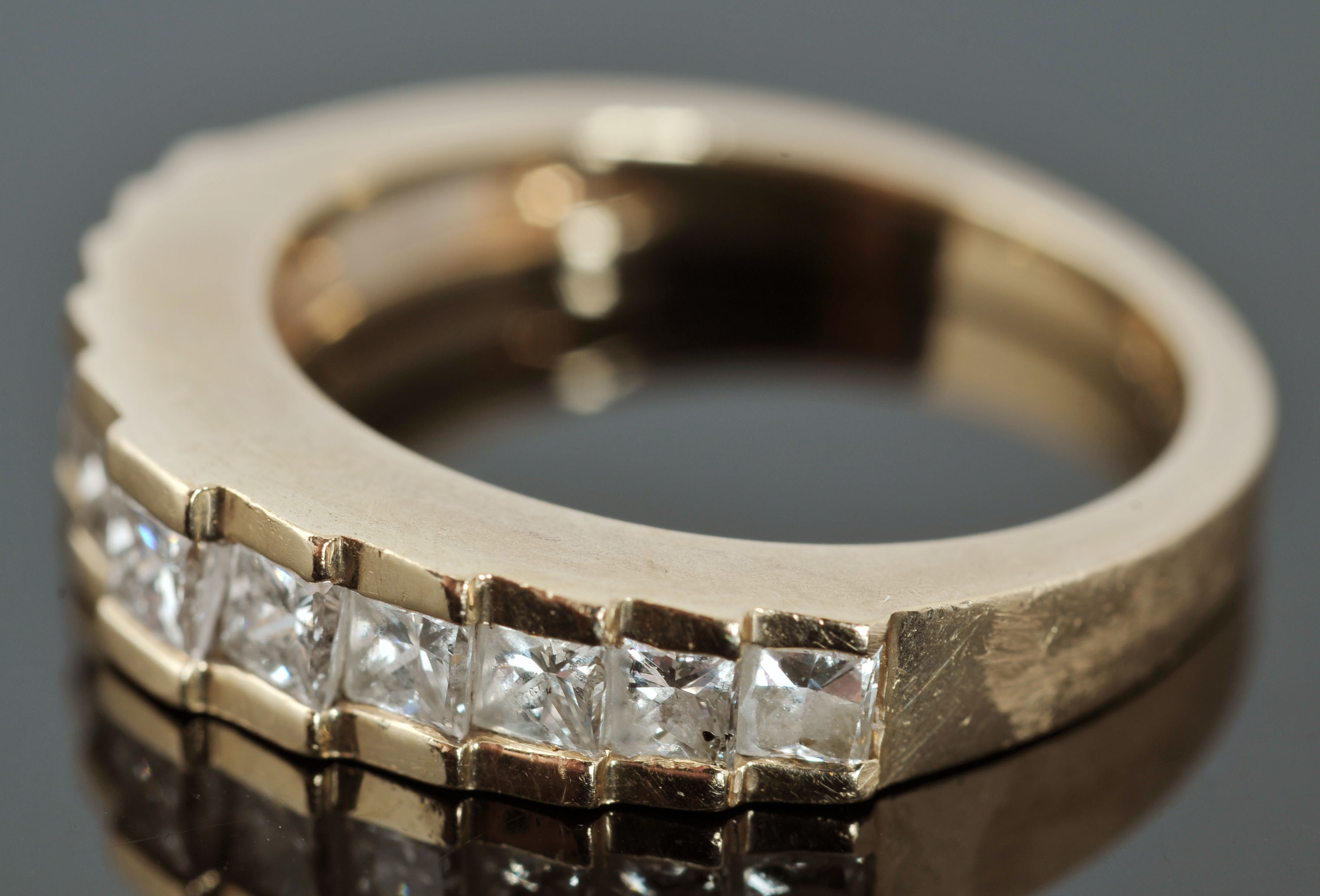 14 K Yellow Gold Diamond Ring