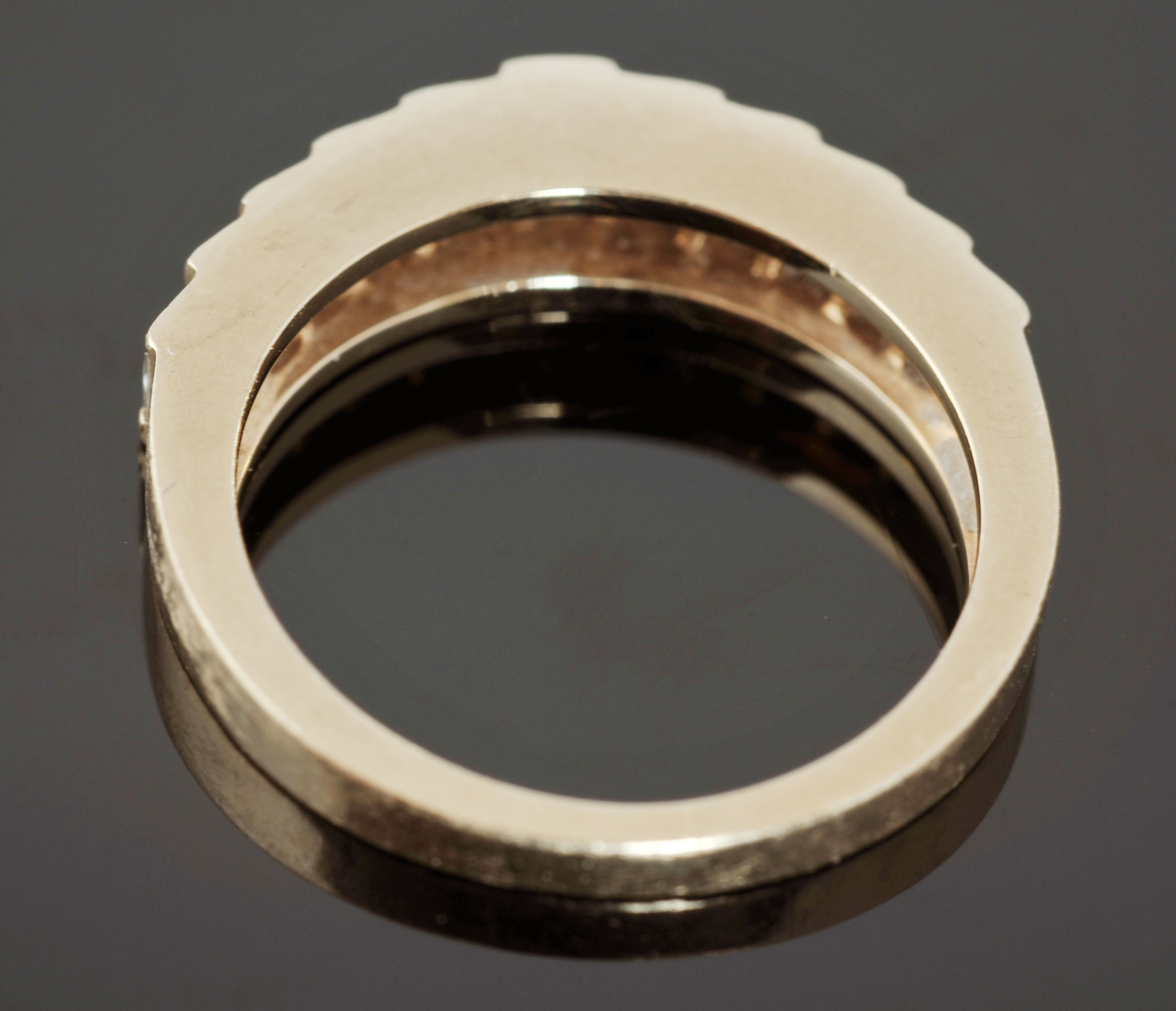 14 K Yellow Gold Diamond Ring