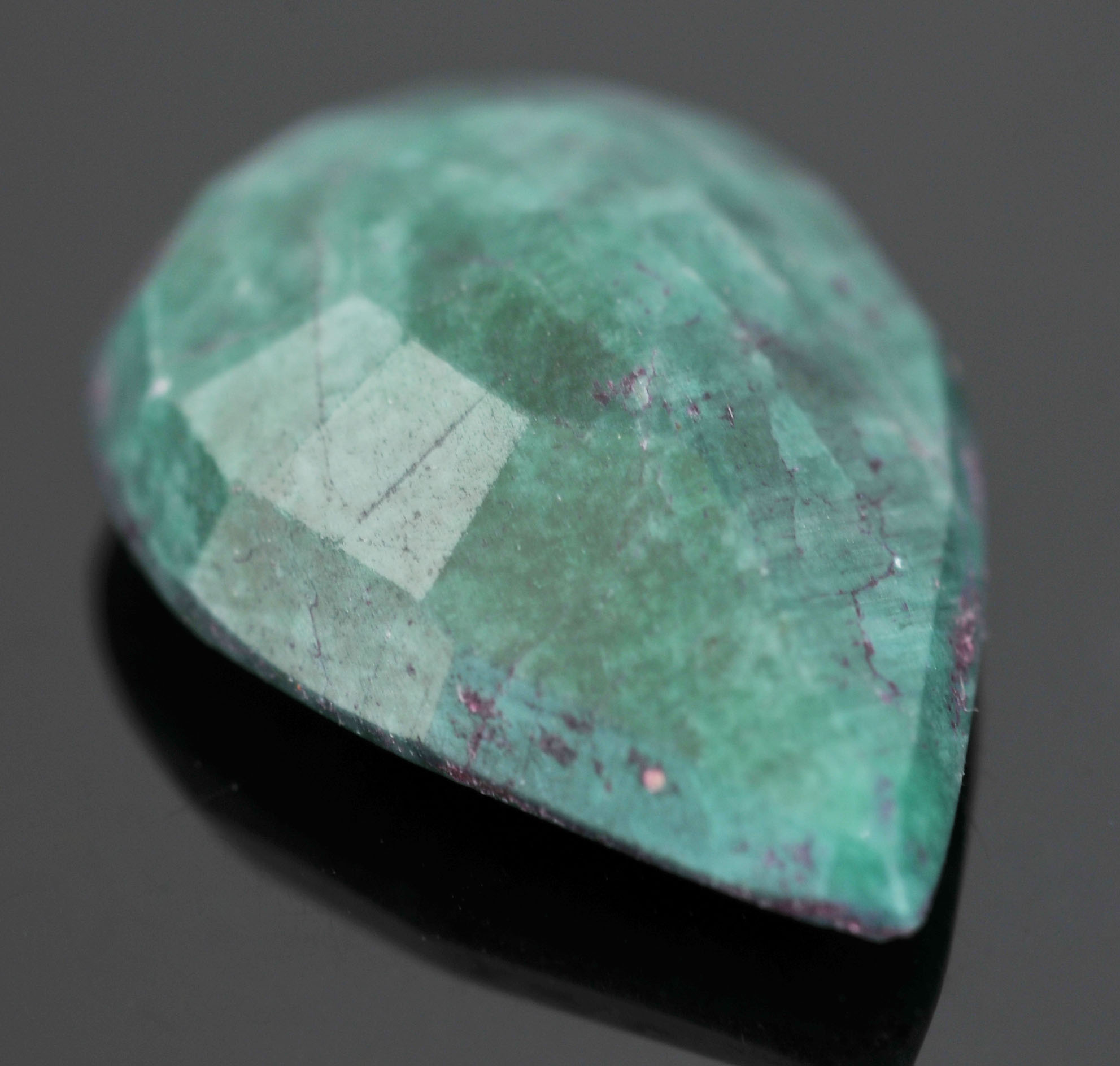 Loose 5.75 Carat Pear Shape Emerald Stone 