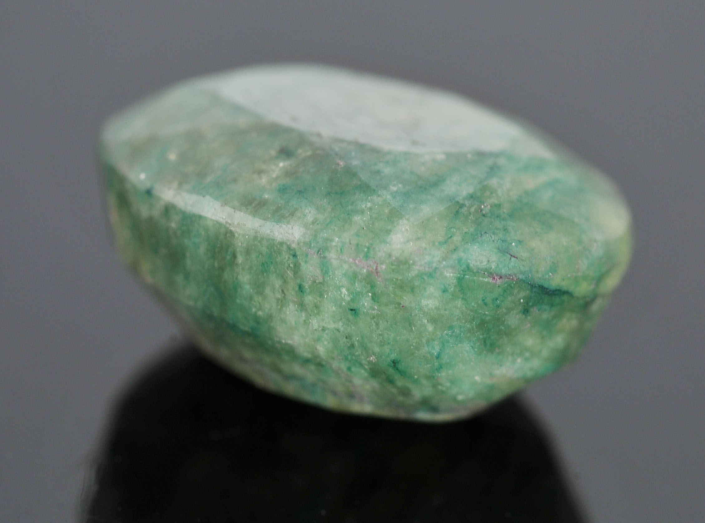 Loose 14.82 Carat Dark Green Oval Emerald Stone 