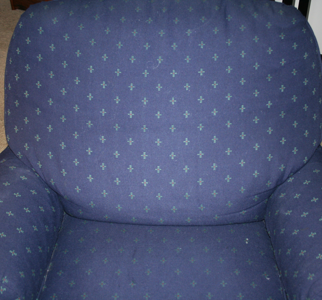 Blue Stuffed Armchair 