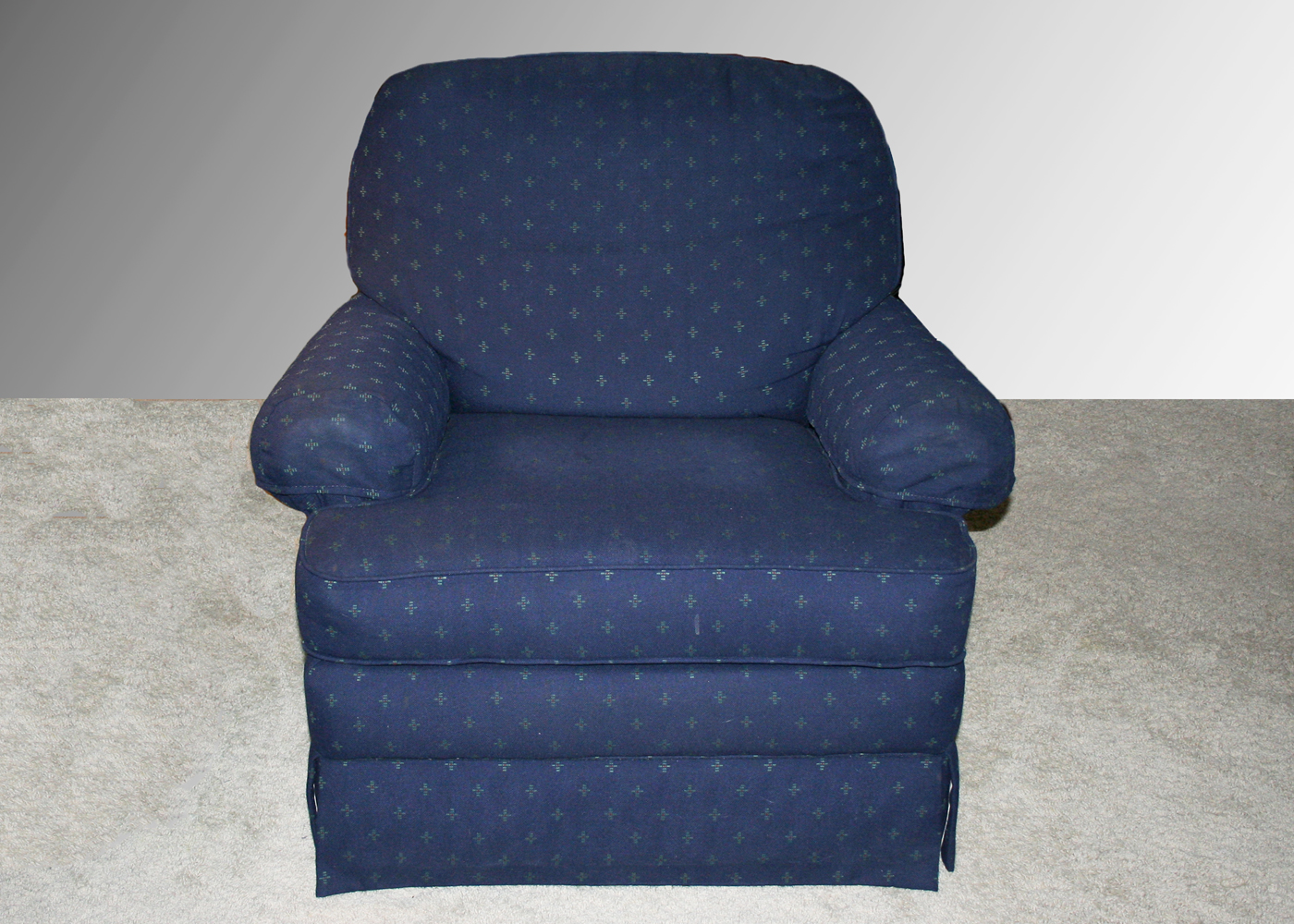 Blue Stuffed Armchair 