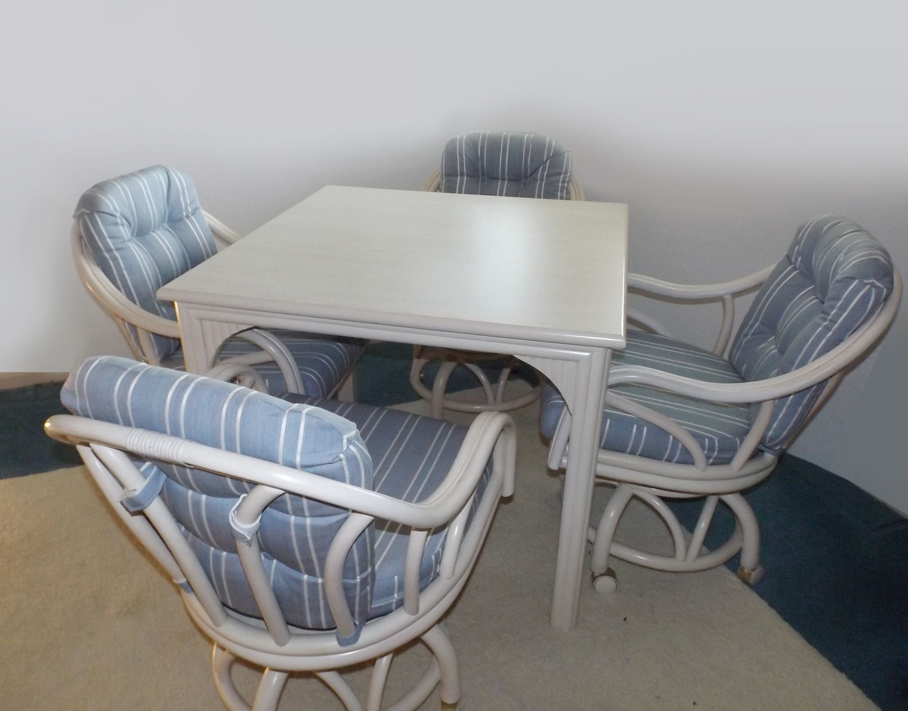 Ficks Reed Armchairs and Dining Table