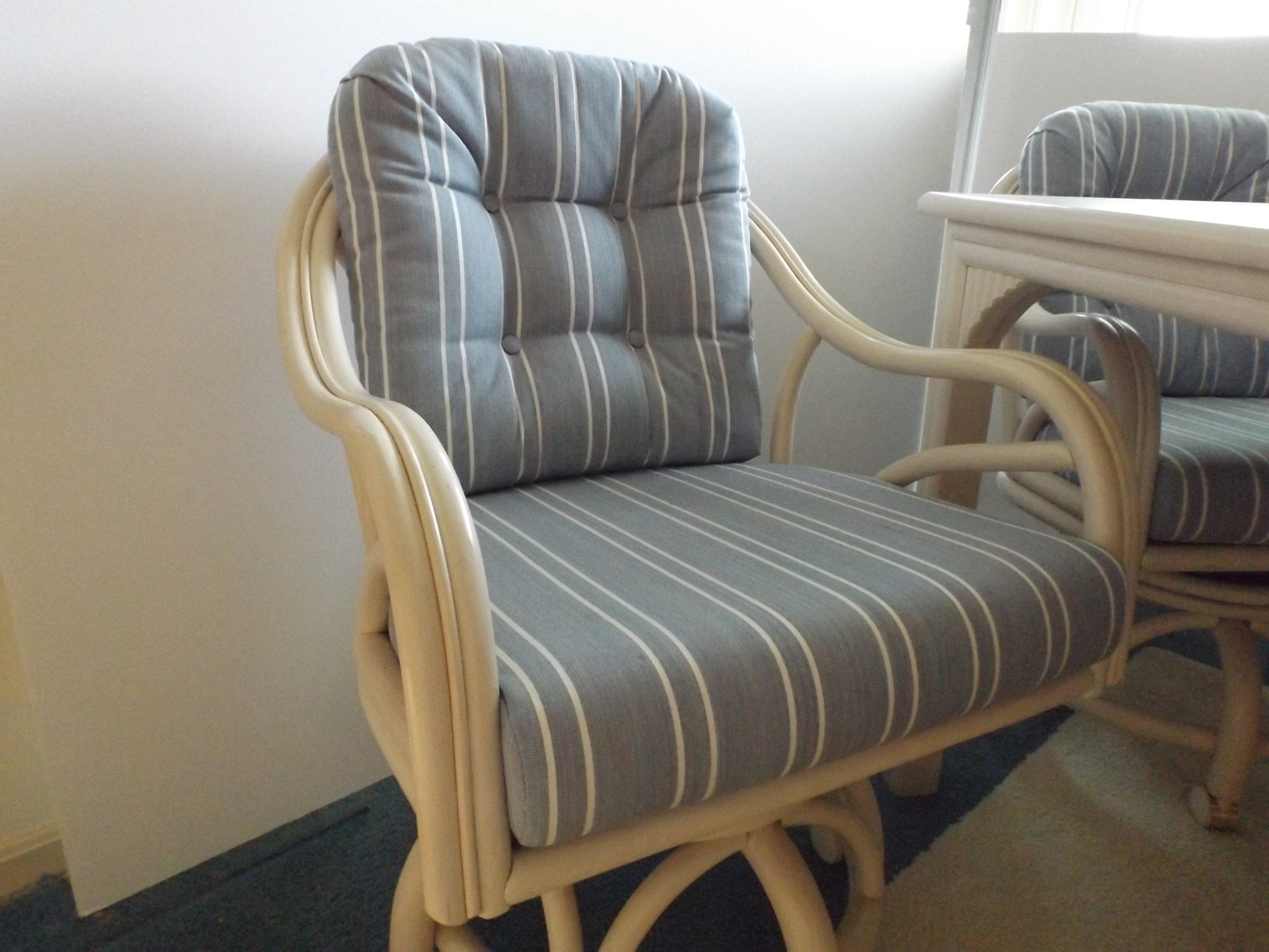 Ficks Reed Armchairs and Dining Table