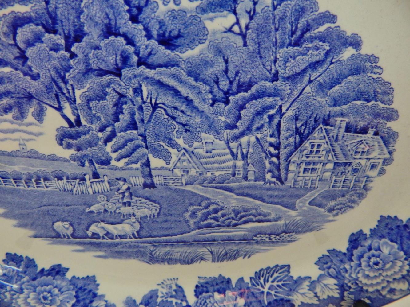 Blue Woods Ware English Scenery China