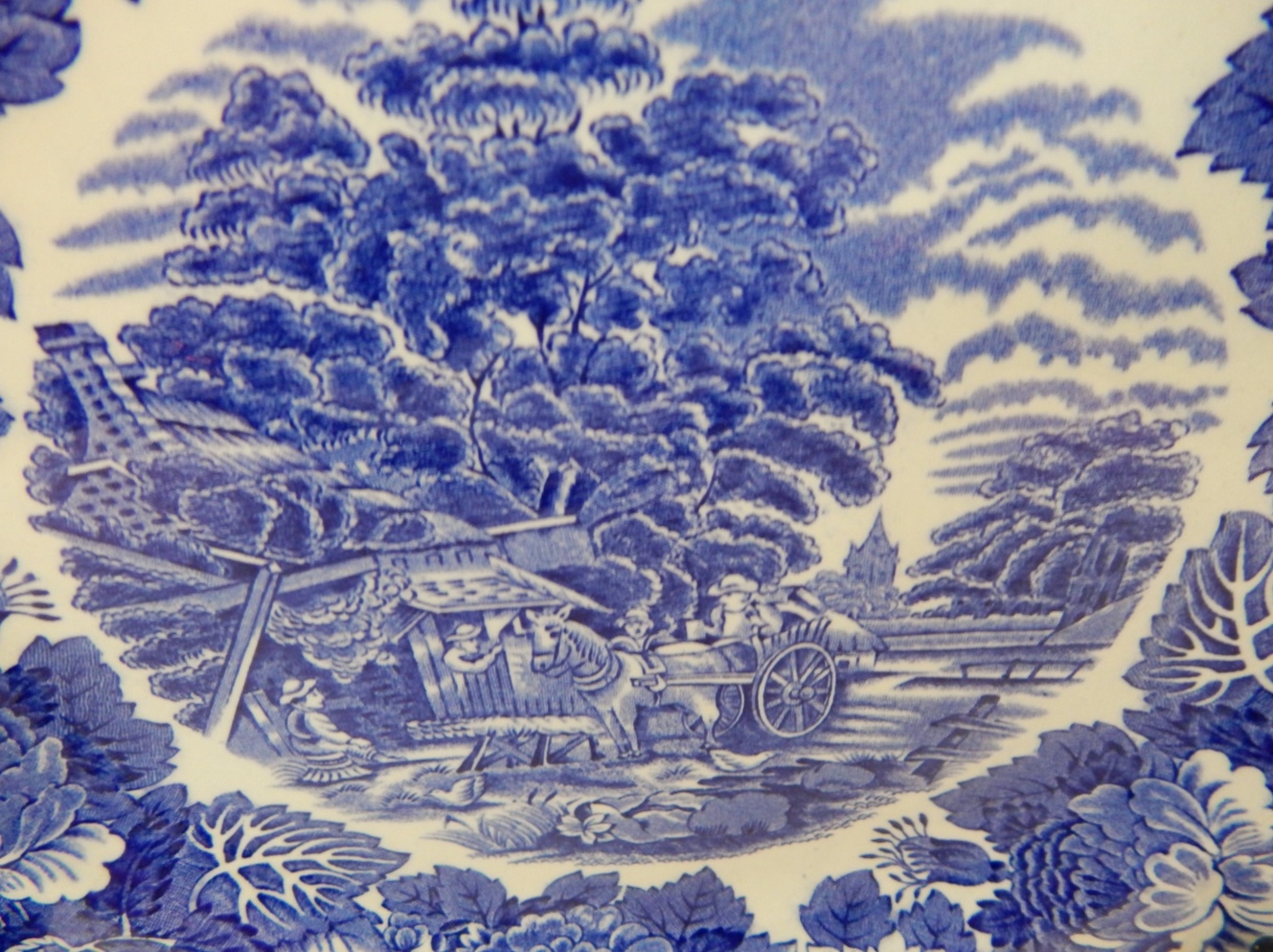Blue Woods Ware English Scenery China