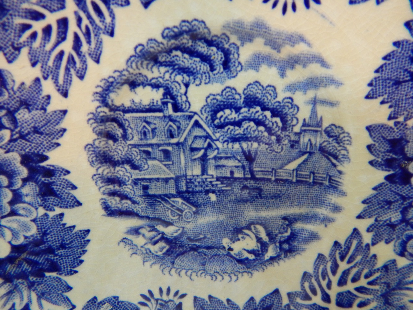 Blue Woods Ware English Scenery China
