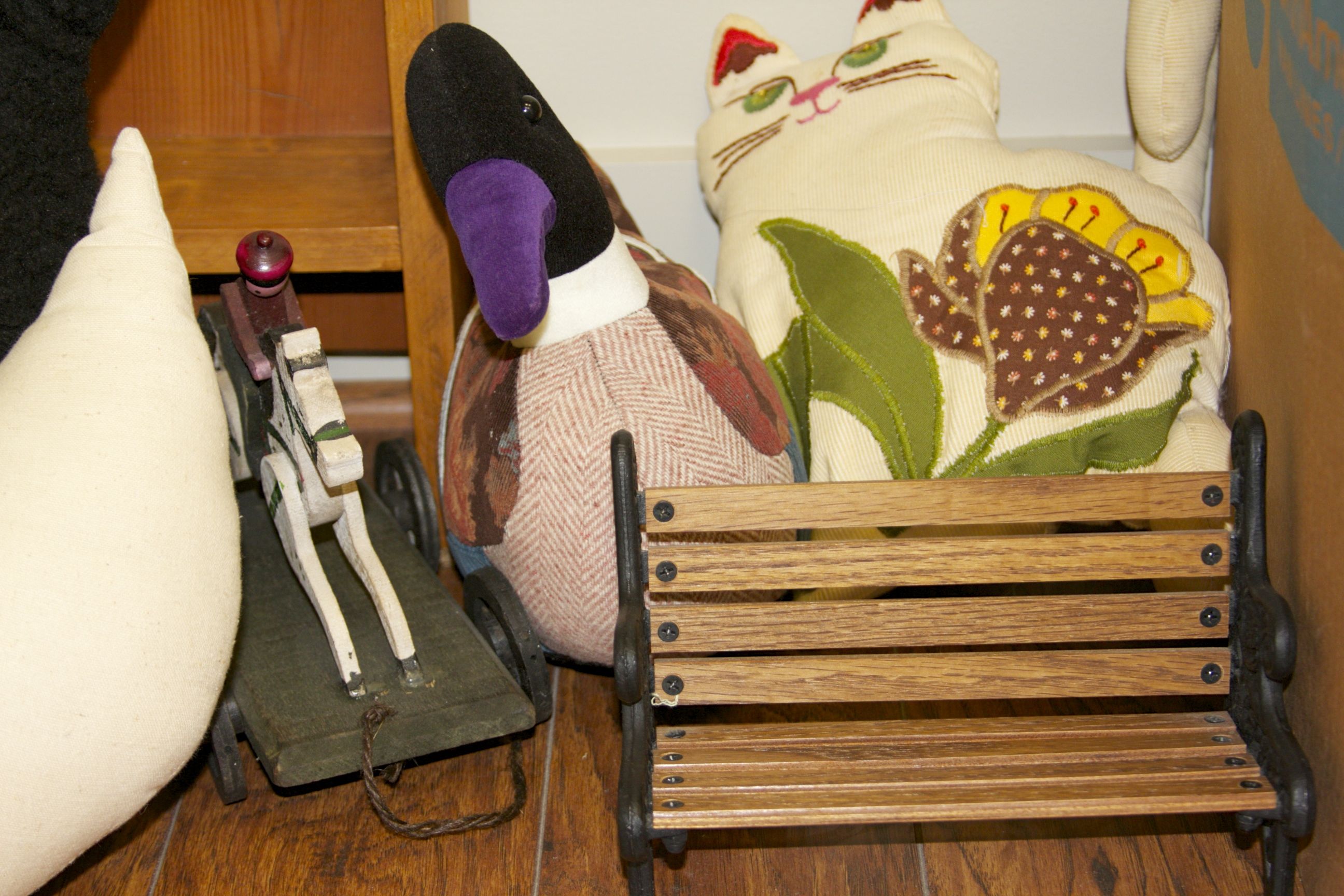 Lot of Vintage Stuffed Animals and Toys