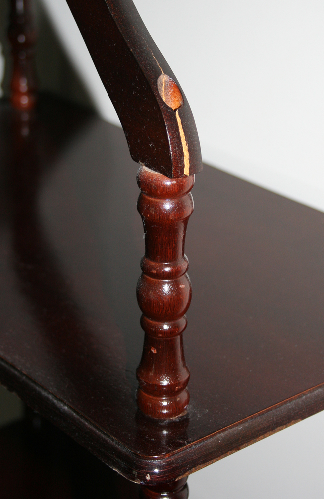 Tall Wooden Display Shelf